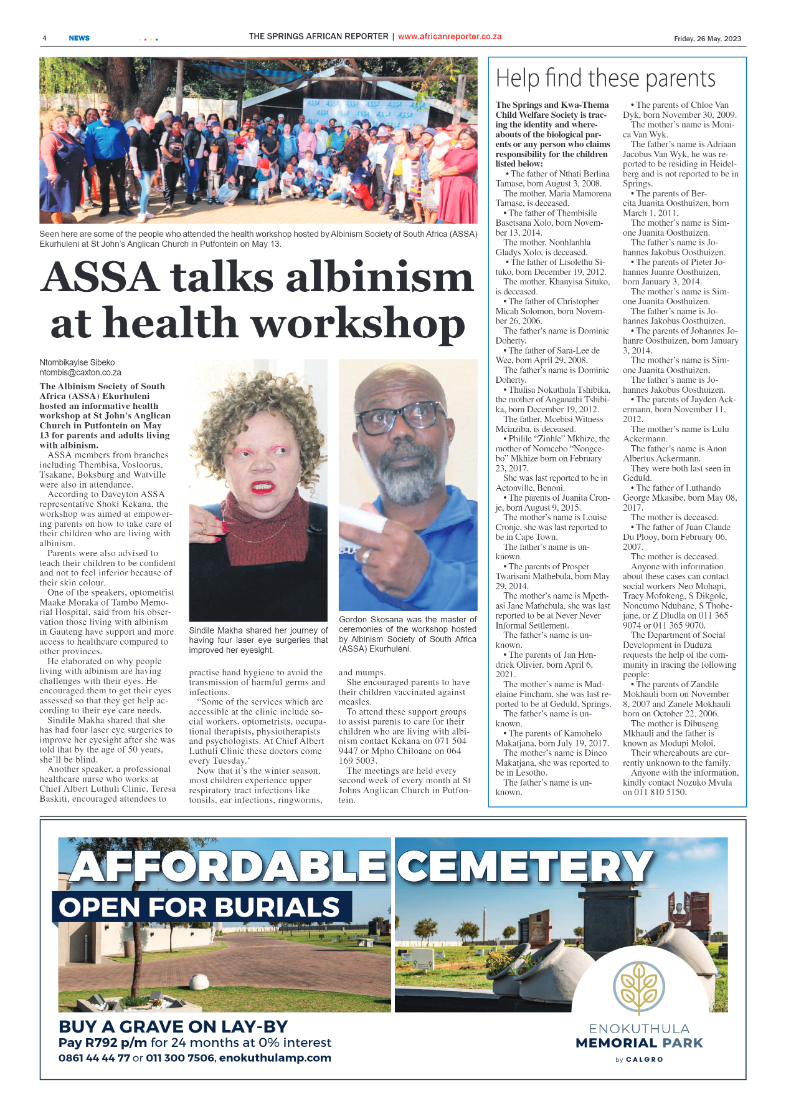 African Reporter 26 May 2023 page 4