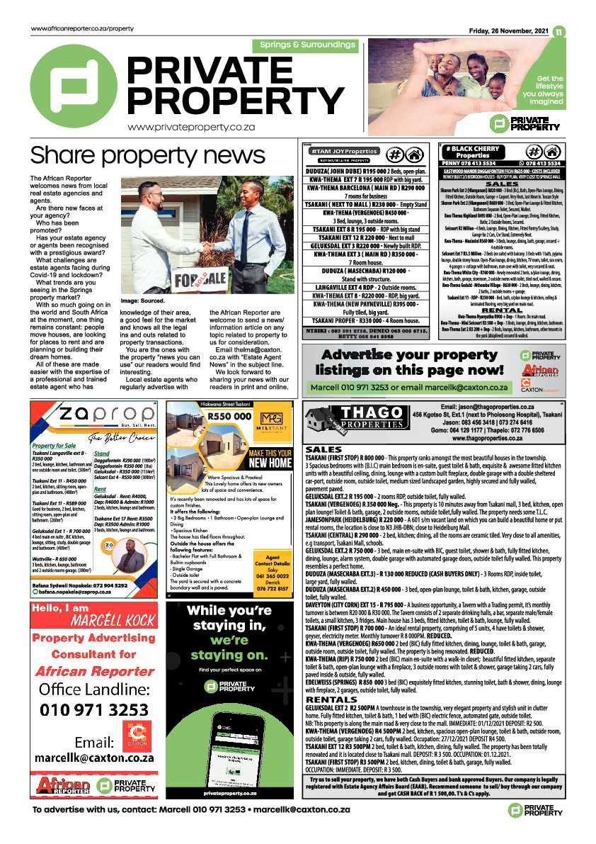African Reporter 26 November 2021 page 11