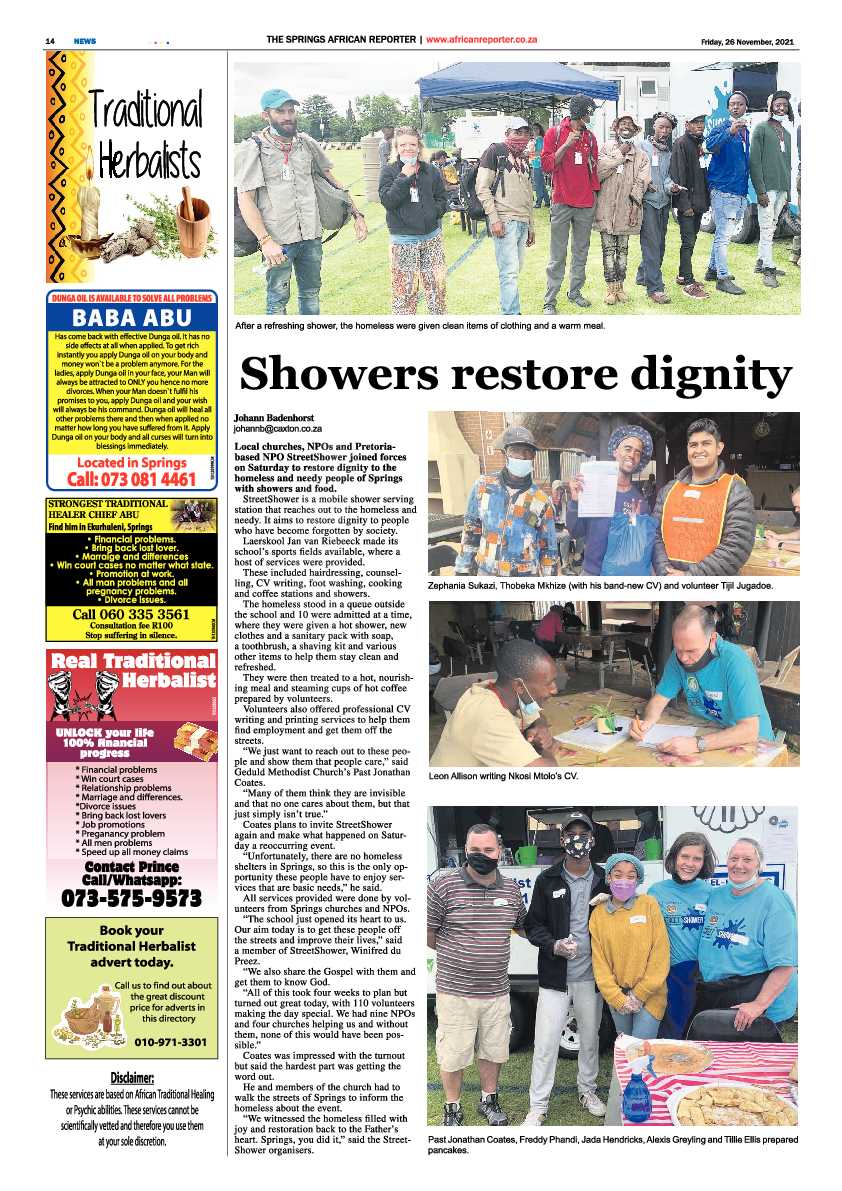 African Reporter 26 November 2021 page 14