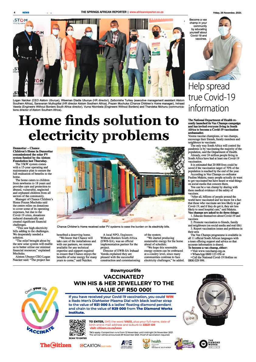 African Reporter 26 November 2021 page 4