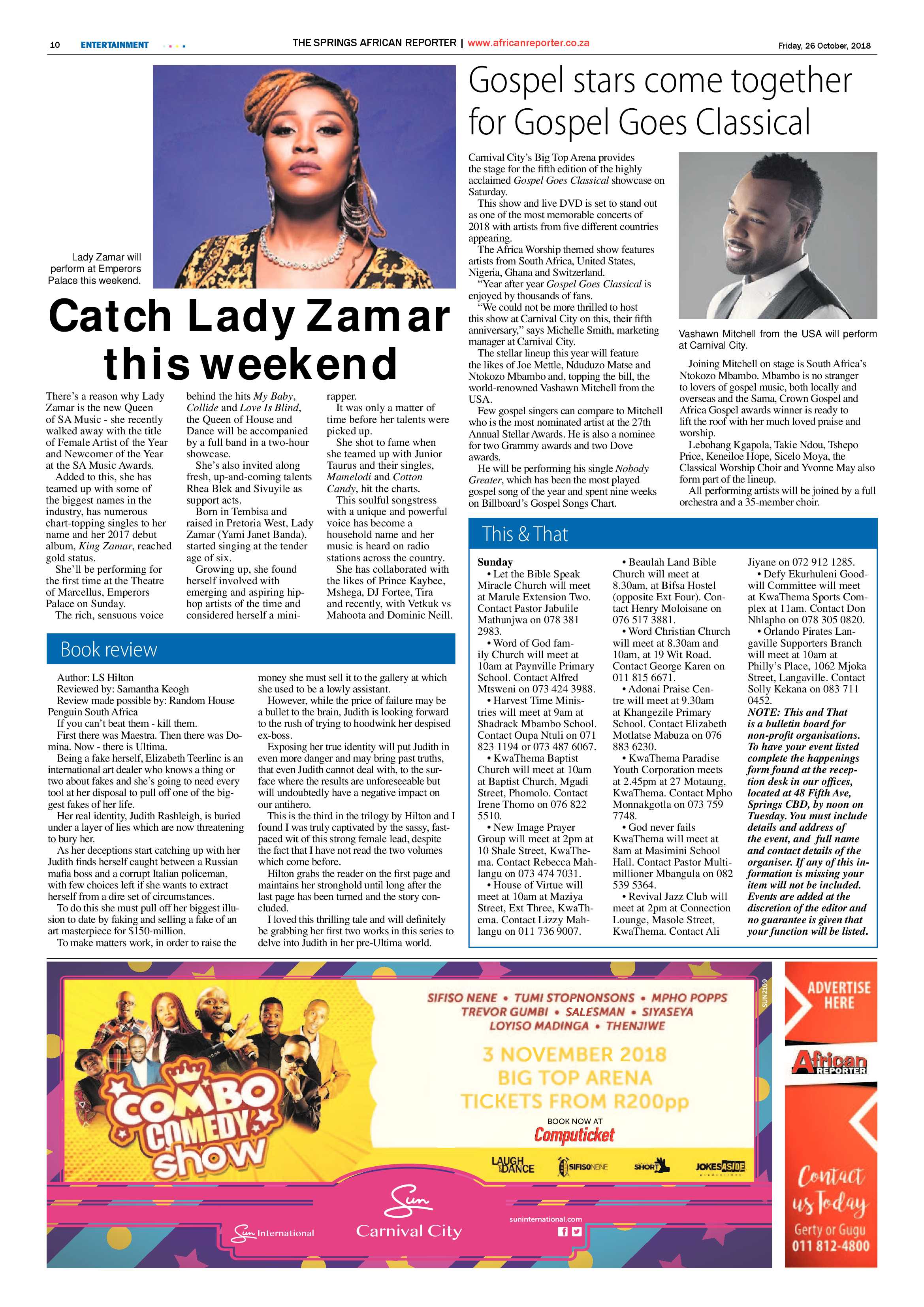 African Reporter 26 October 218 page 10
