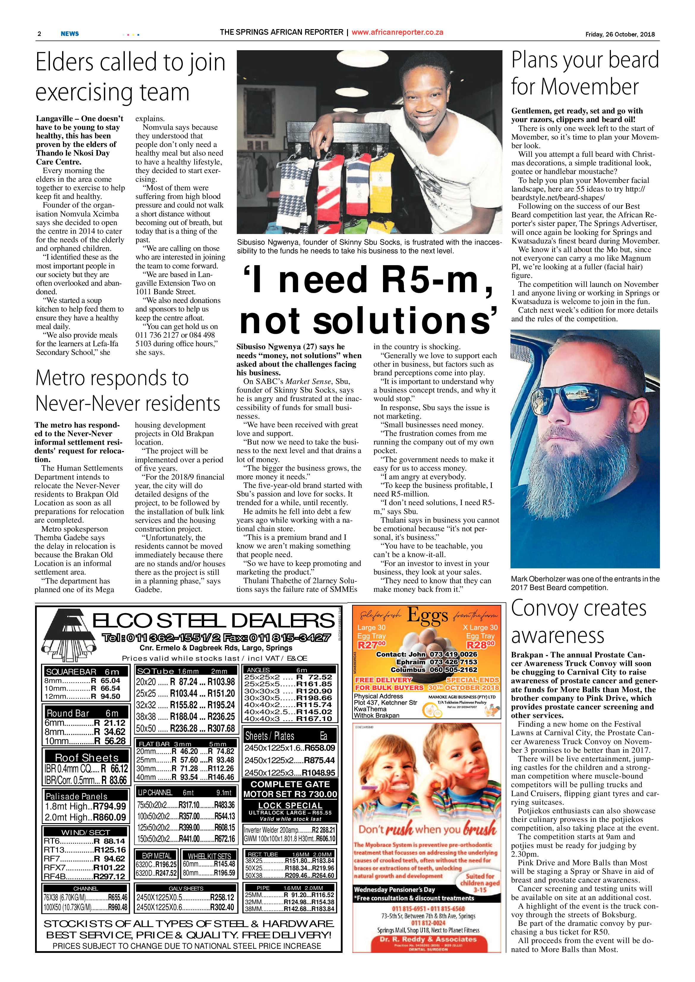 African Reporter 26 October 218 page 2