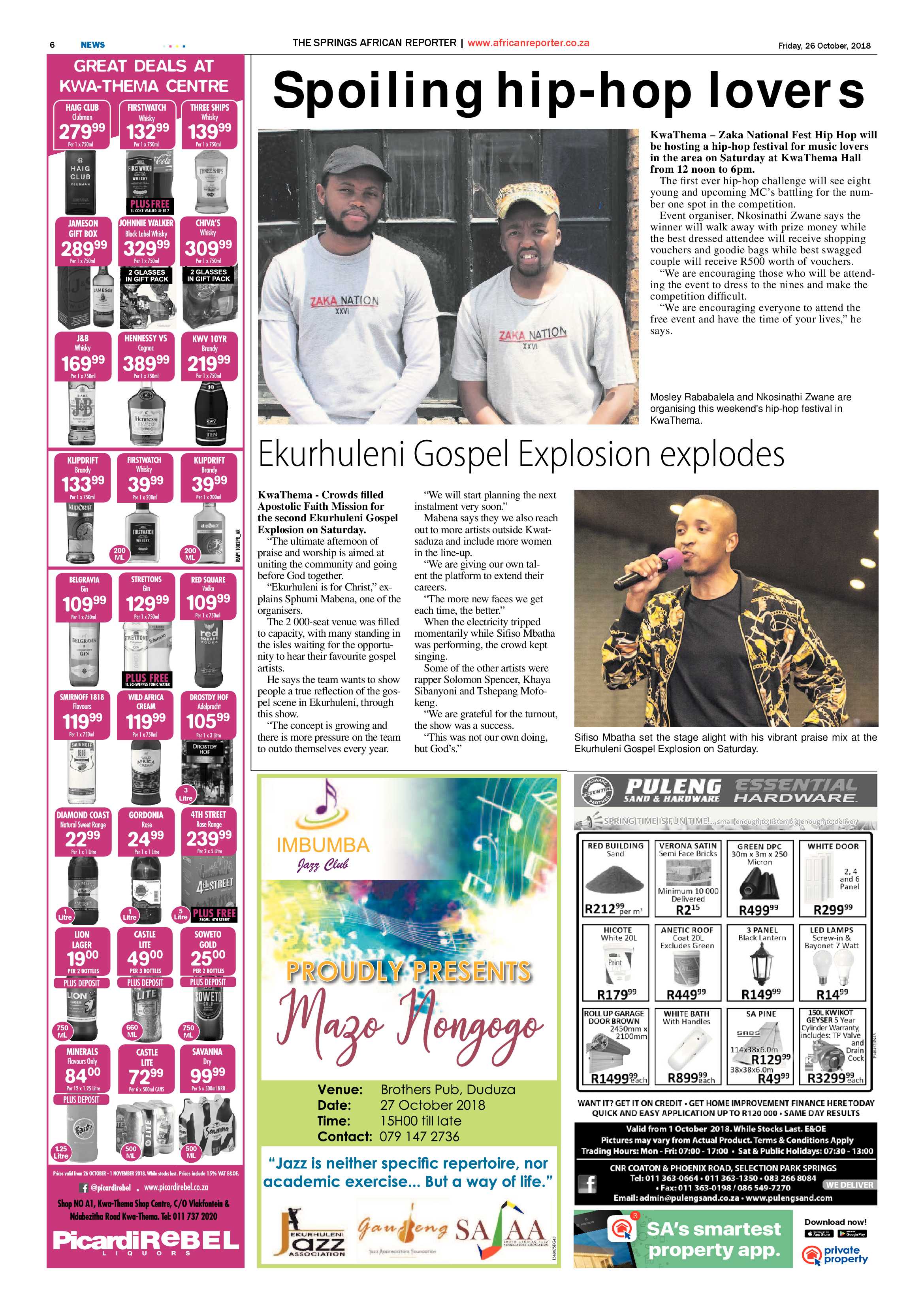 African Reporter 26 October 218 page 6