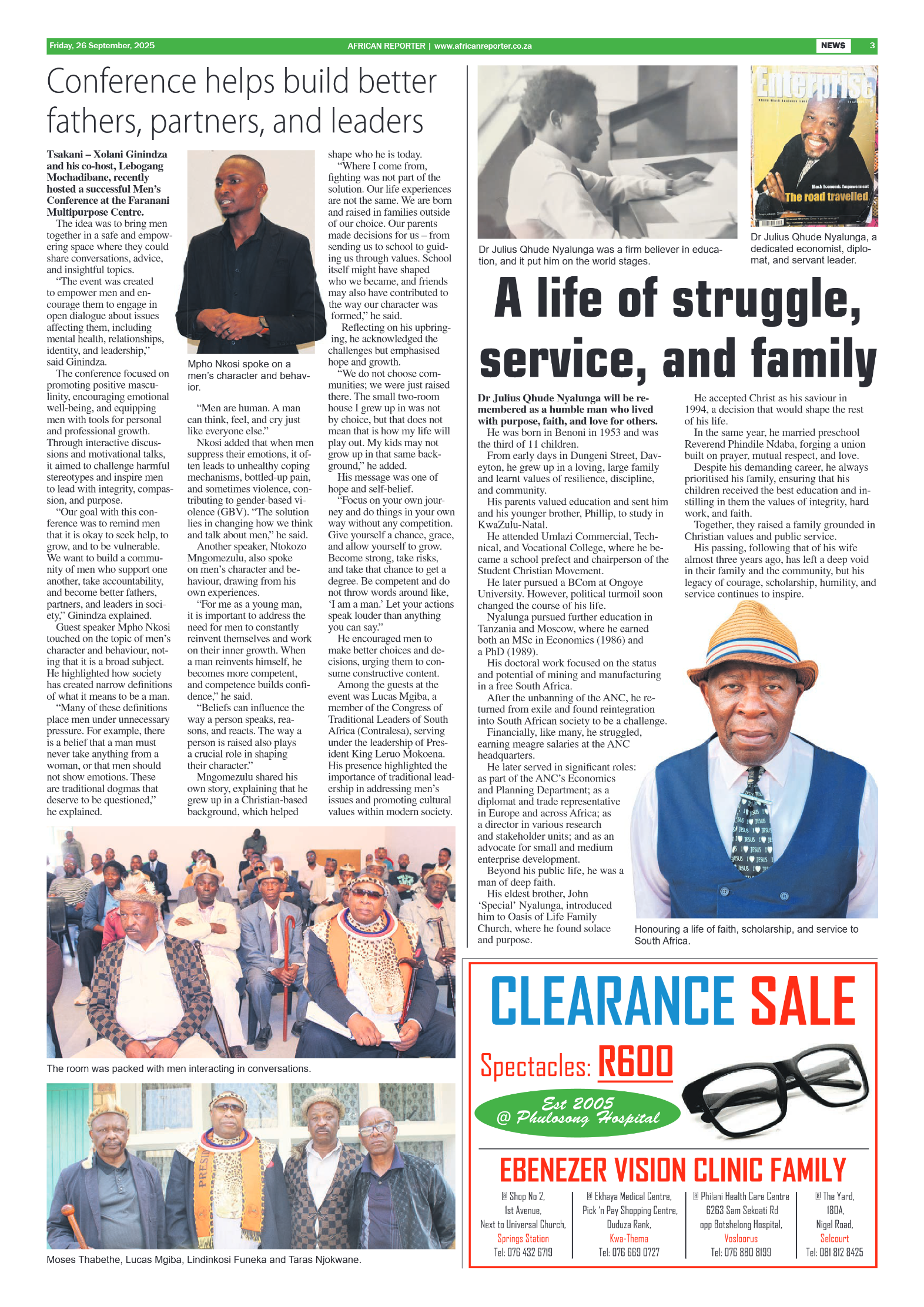 African Reporter 26 September 2025 page 3