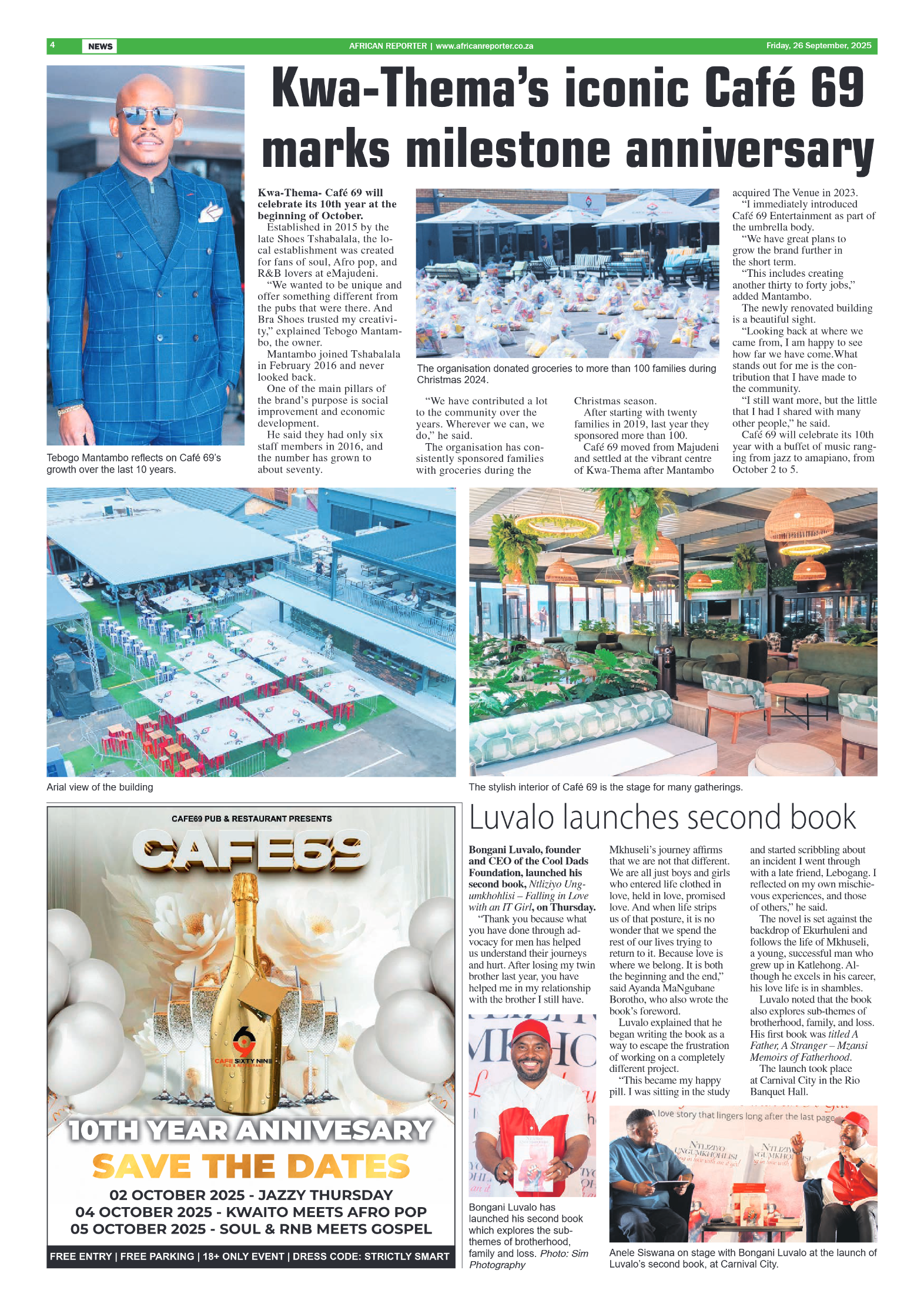 African Reporter 26 September 2025 page 4
