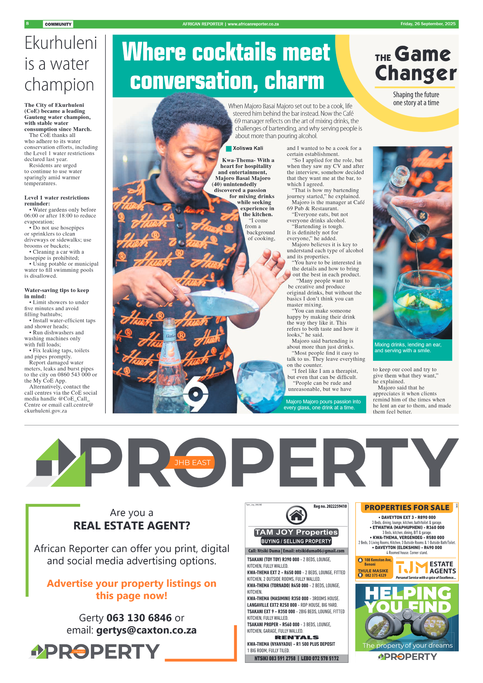 African Reporter 26 September 2025 page 8