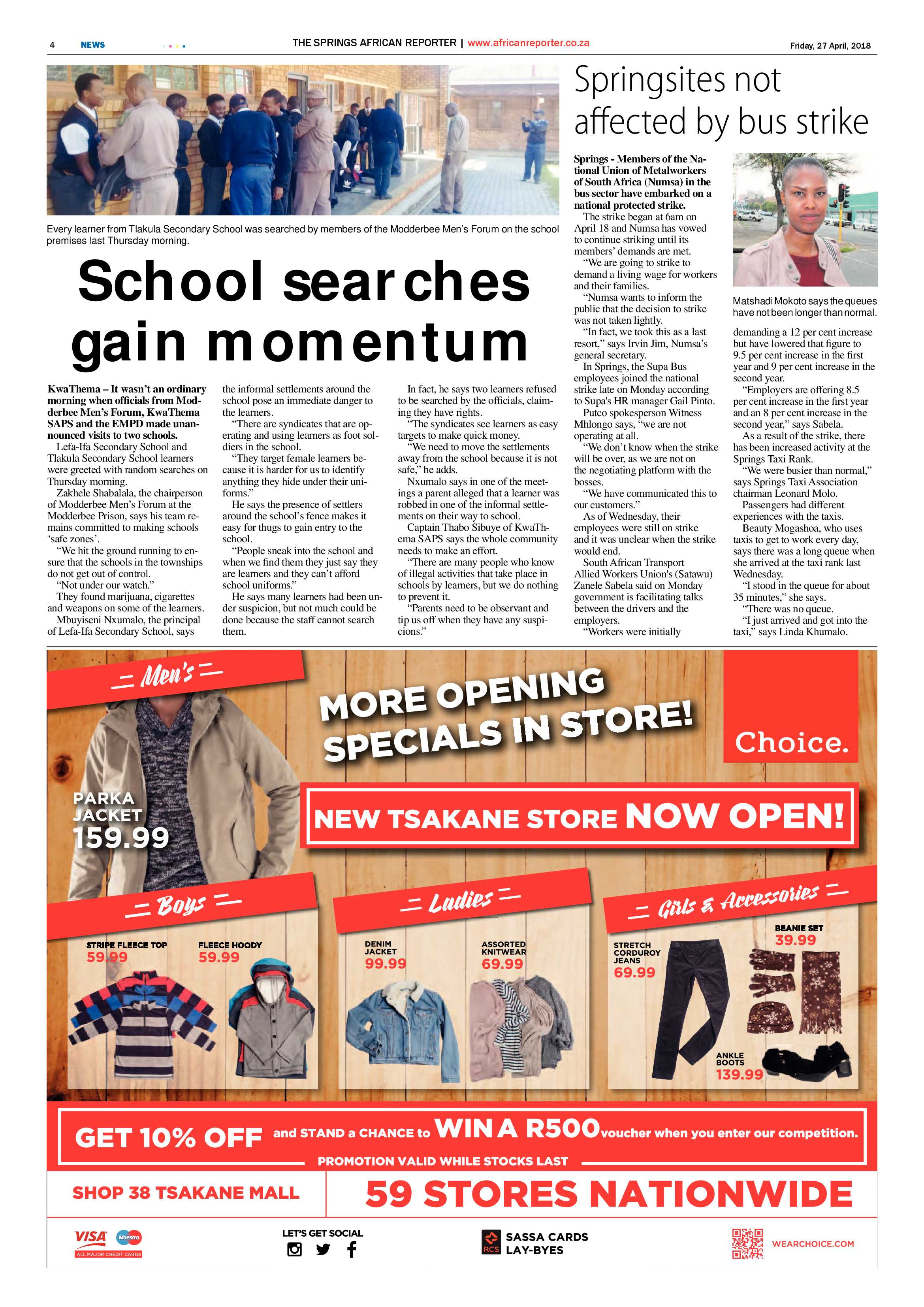 African Reporter 27 April 2018 page 4