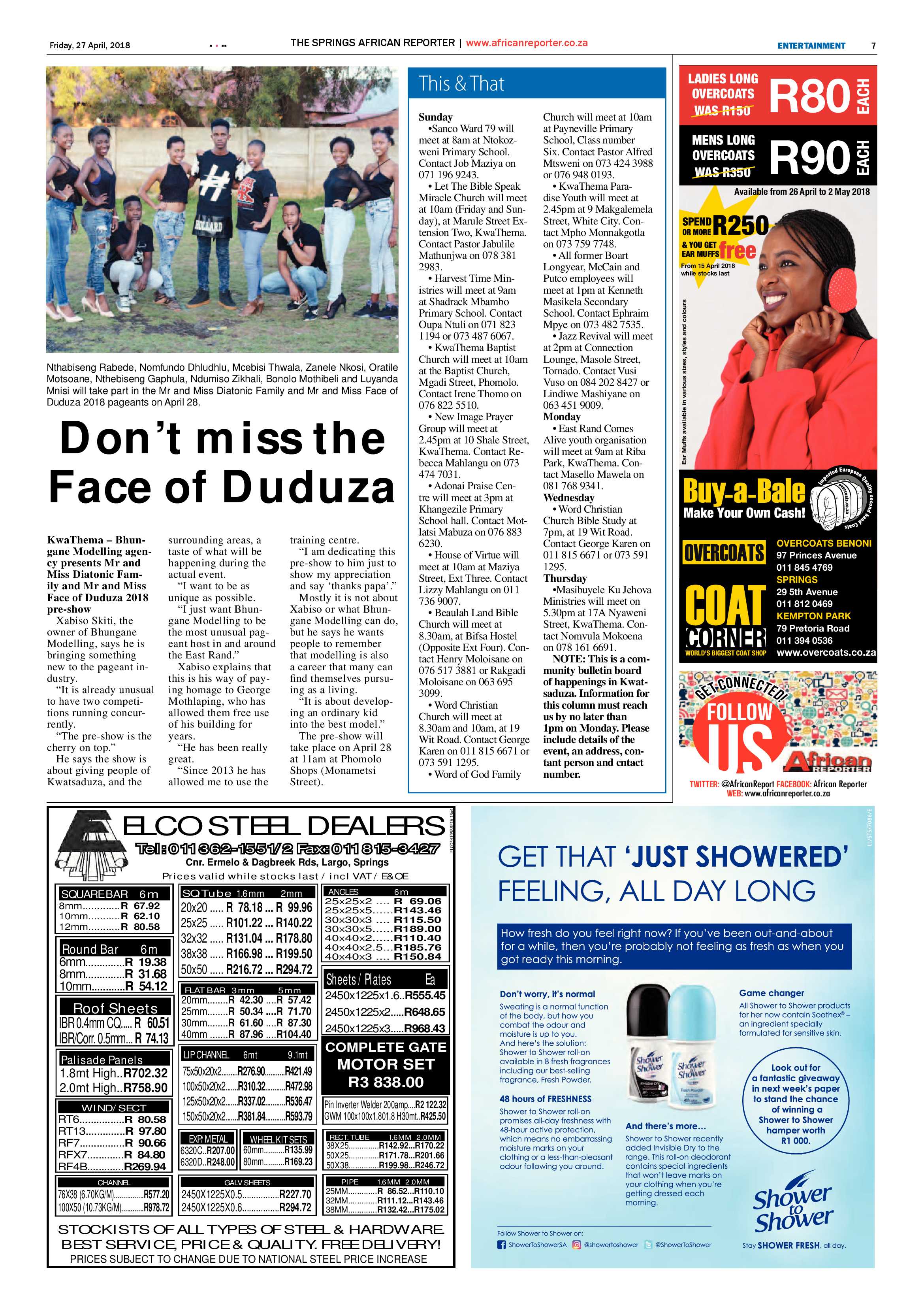 African Reporter 27 April 2018 page 7