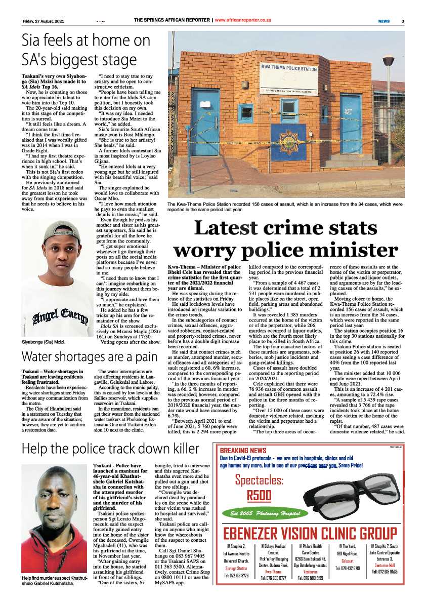 African Reporter 27 August 2021 page 3
