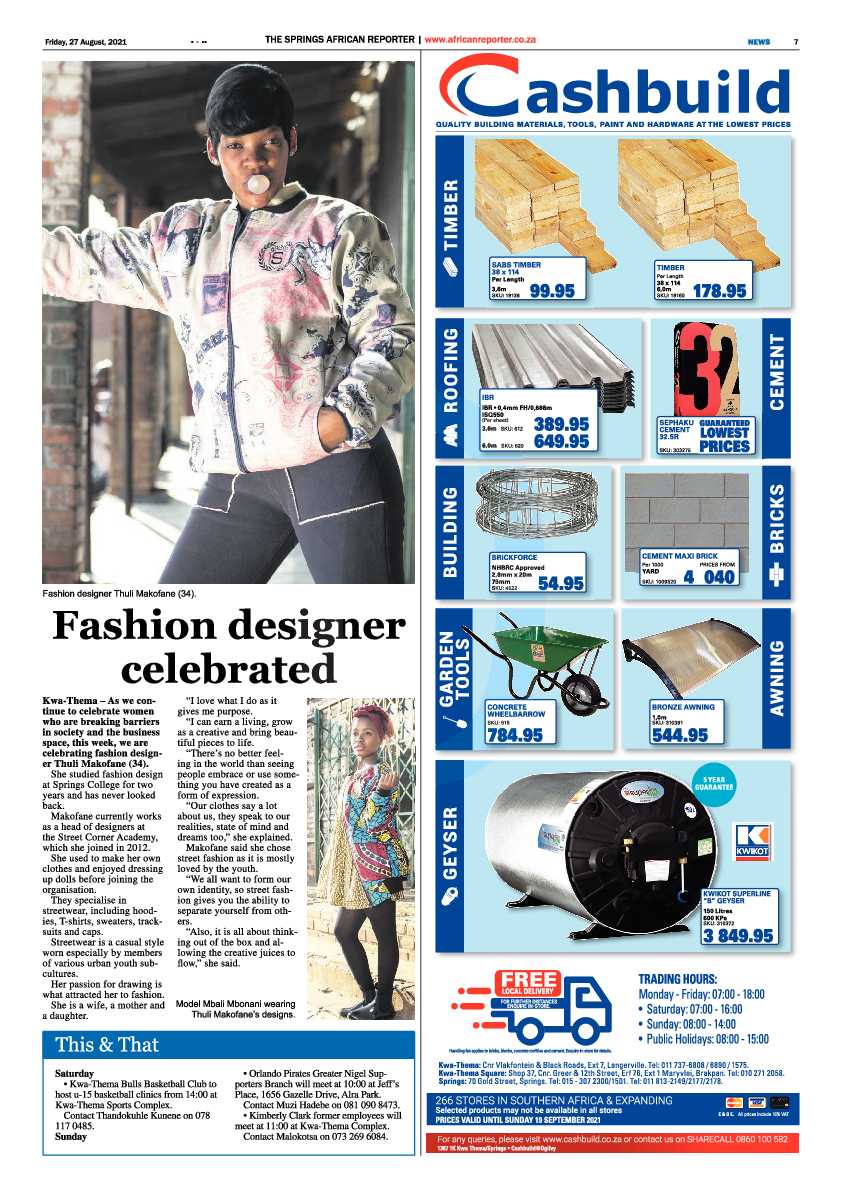 African Reporter 27 August 2021 page 7