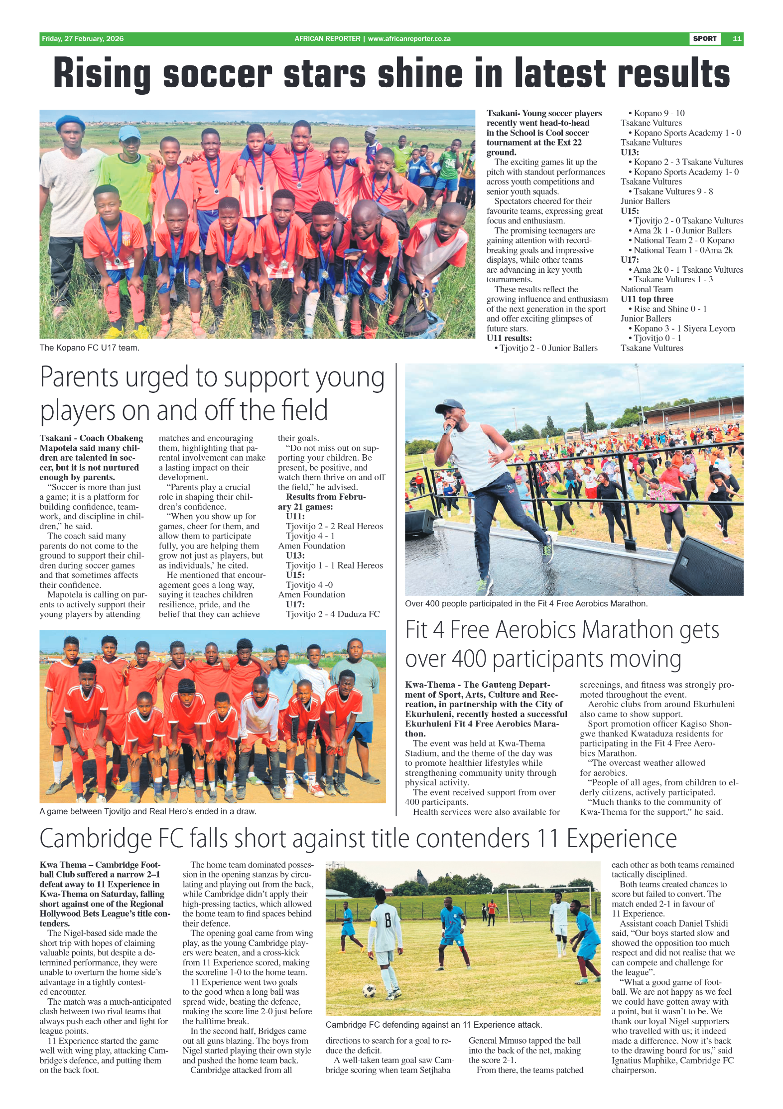 African Reporter 27 February 2026 page 11