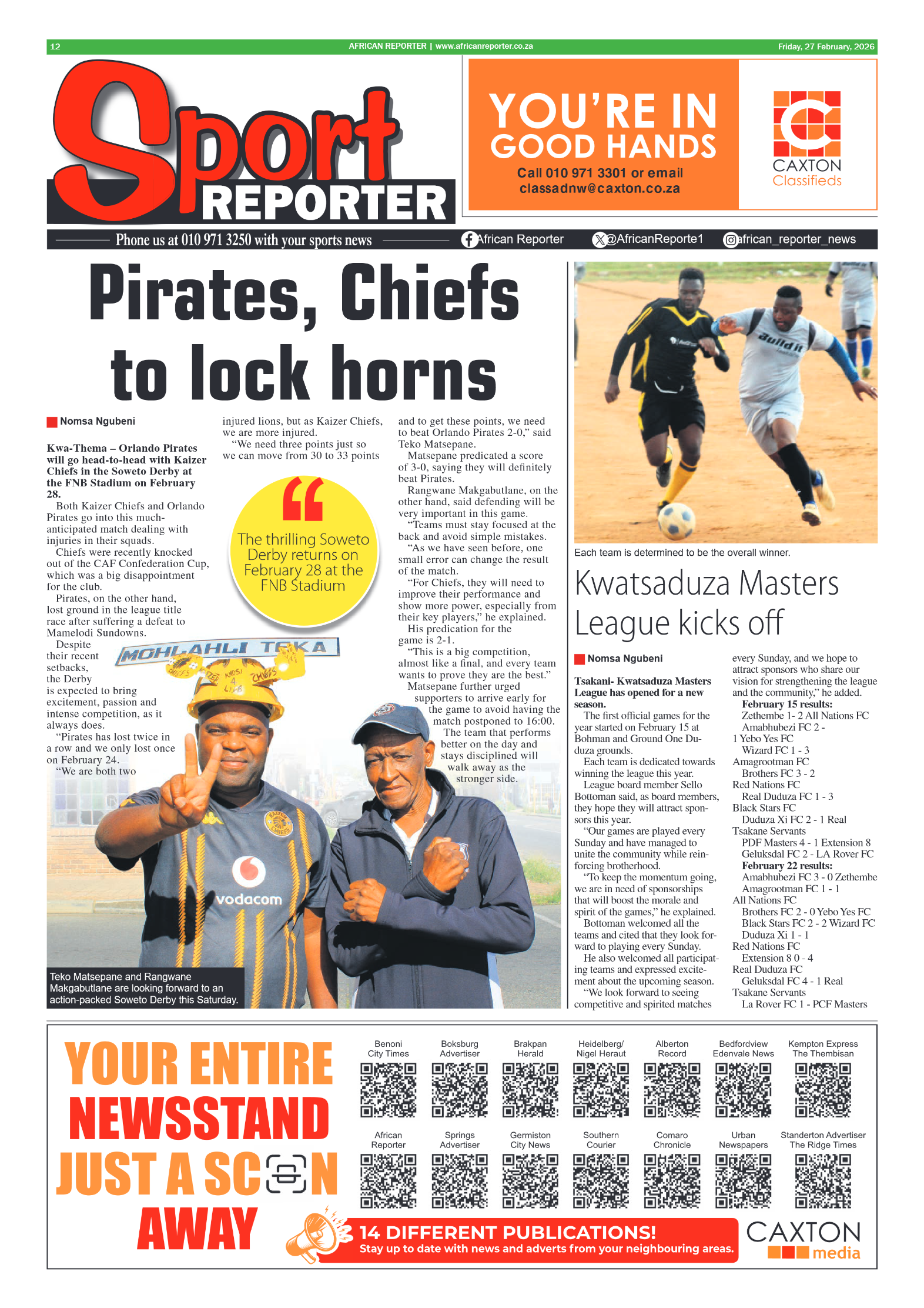 African Reporter 27 February 2026 page 12