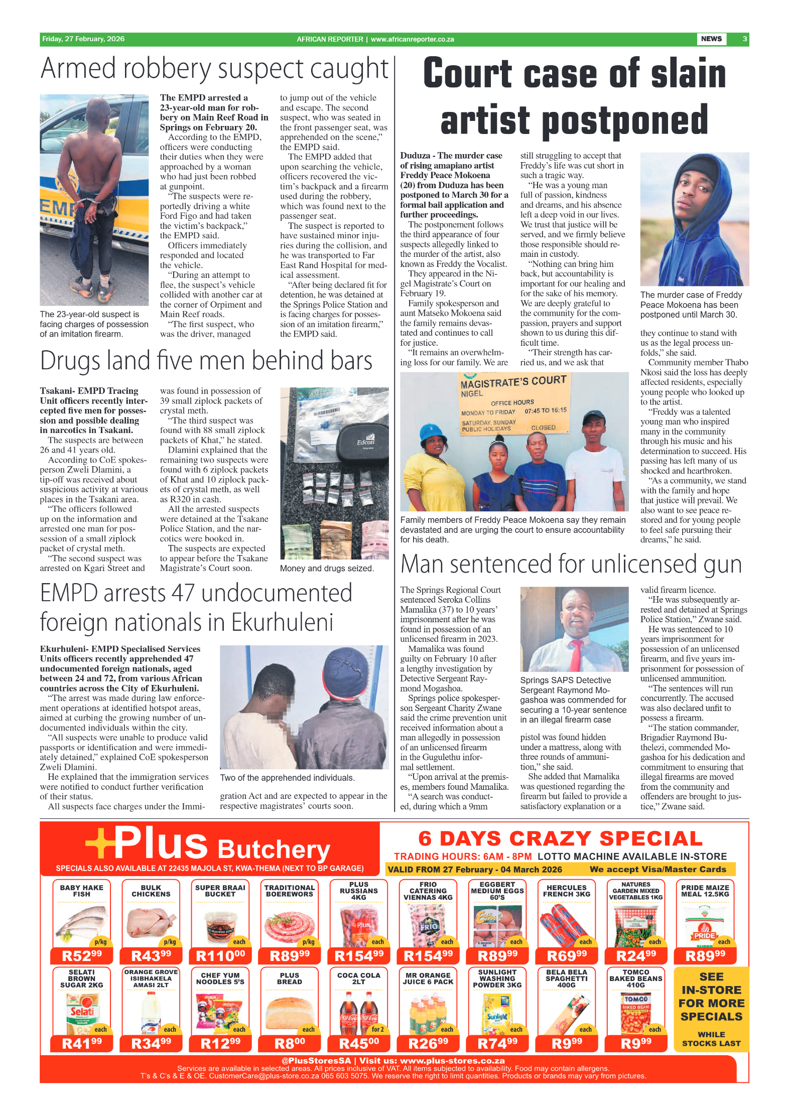 African Reporter 27 February 2026 page 3