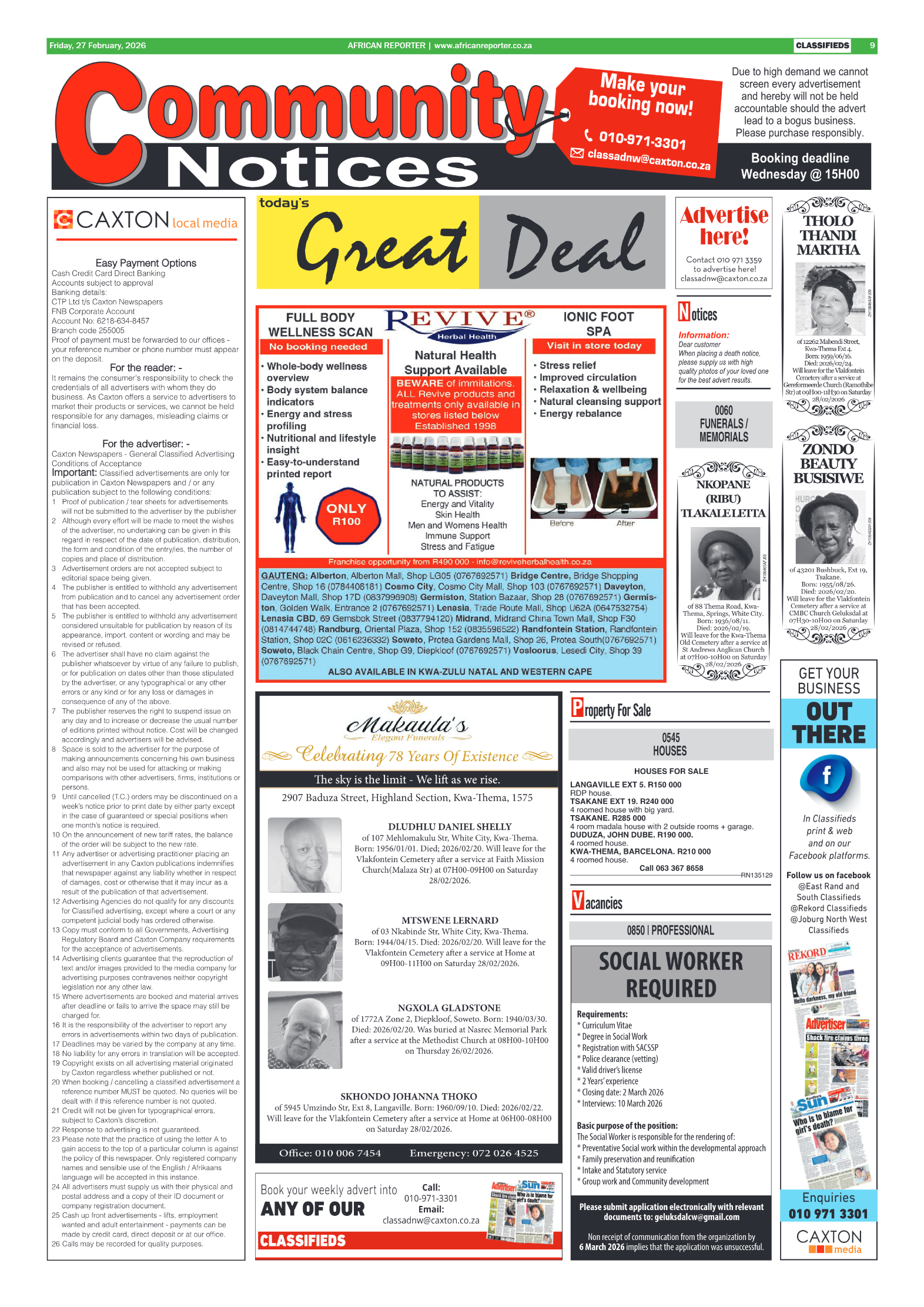 African Reporter 27 February 2026 page 9