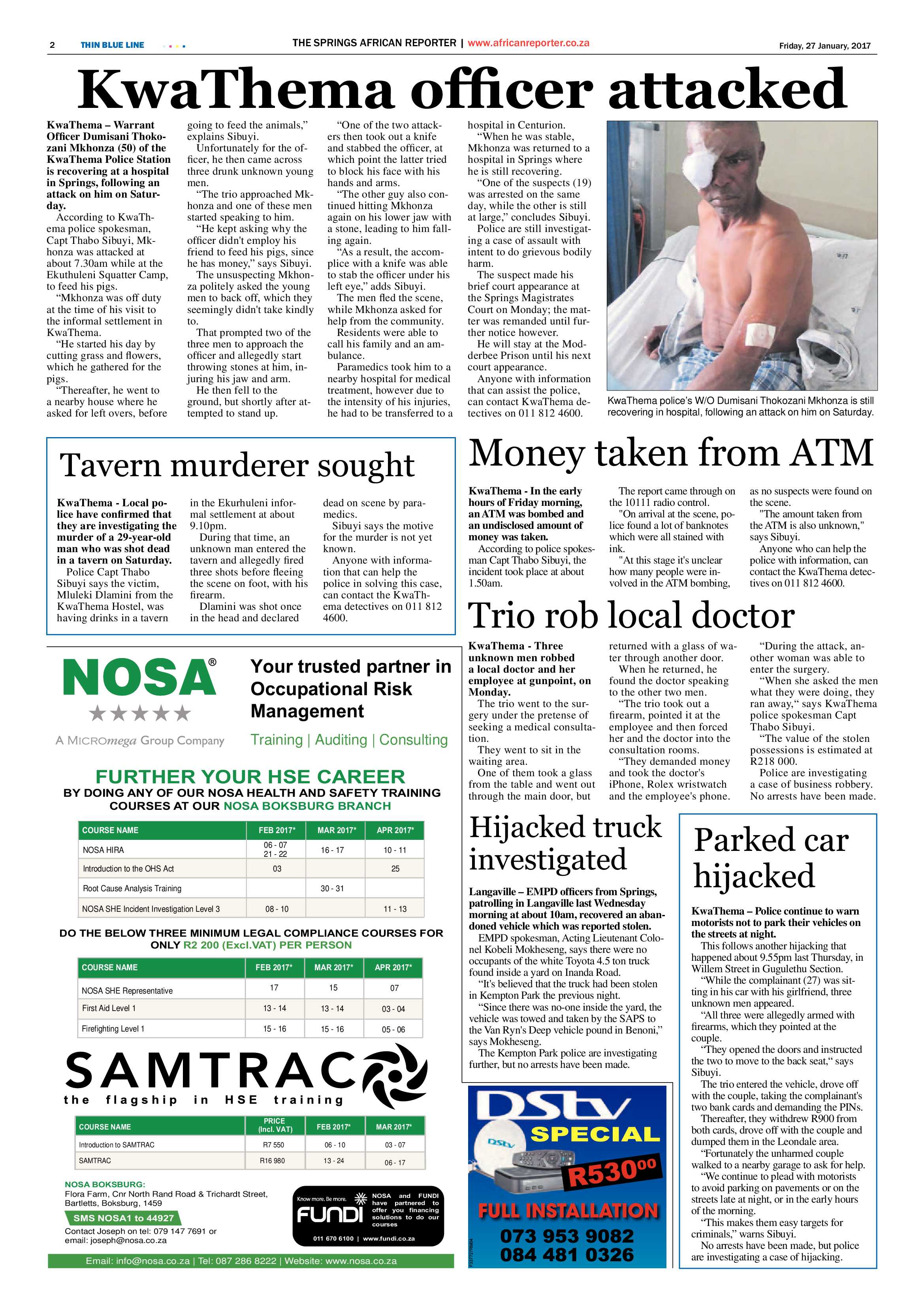 African Reporter 27 January 2017 page 2