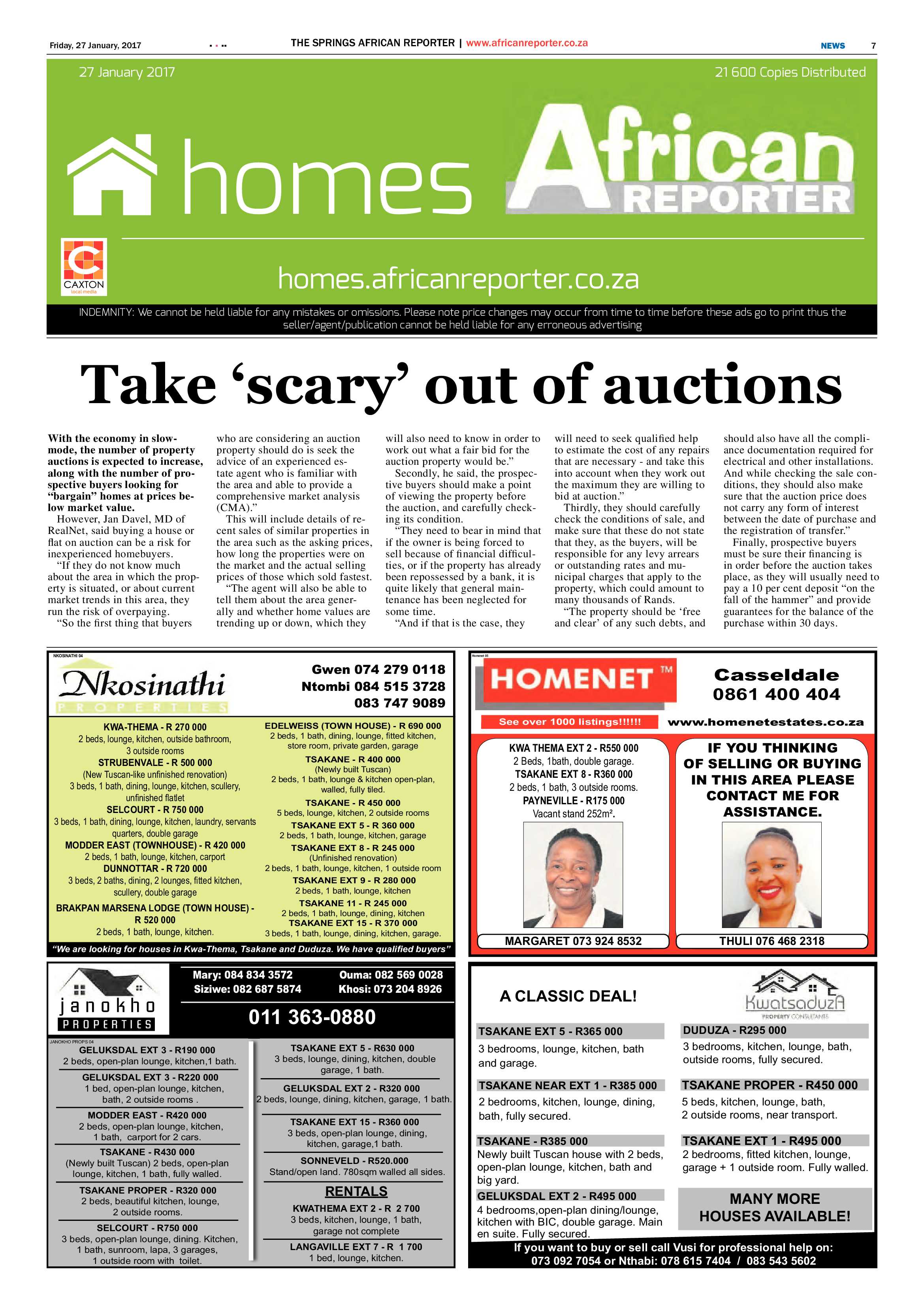 African Reporter 27 January 2017 page 7