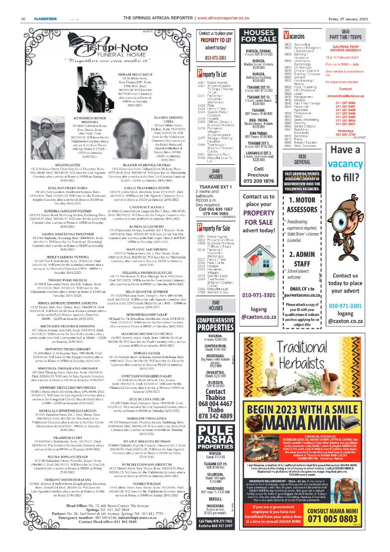 African Reporter 27 January 2023 page 10