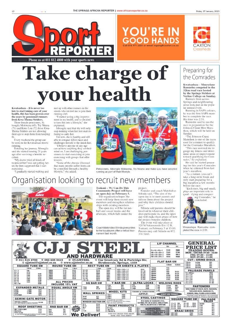 African Reporter 27 January 2023 page 12