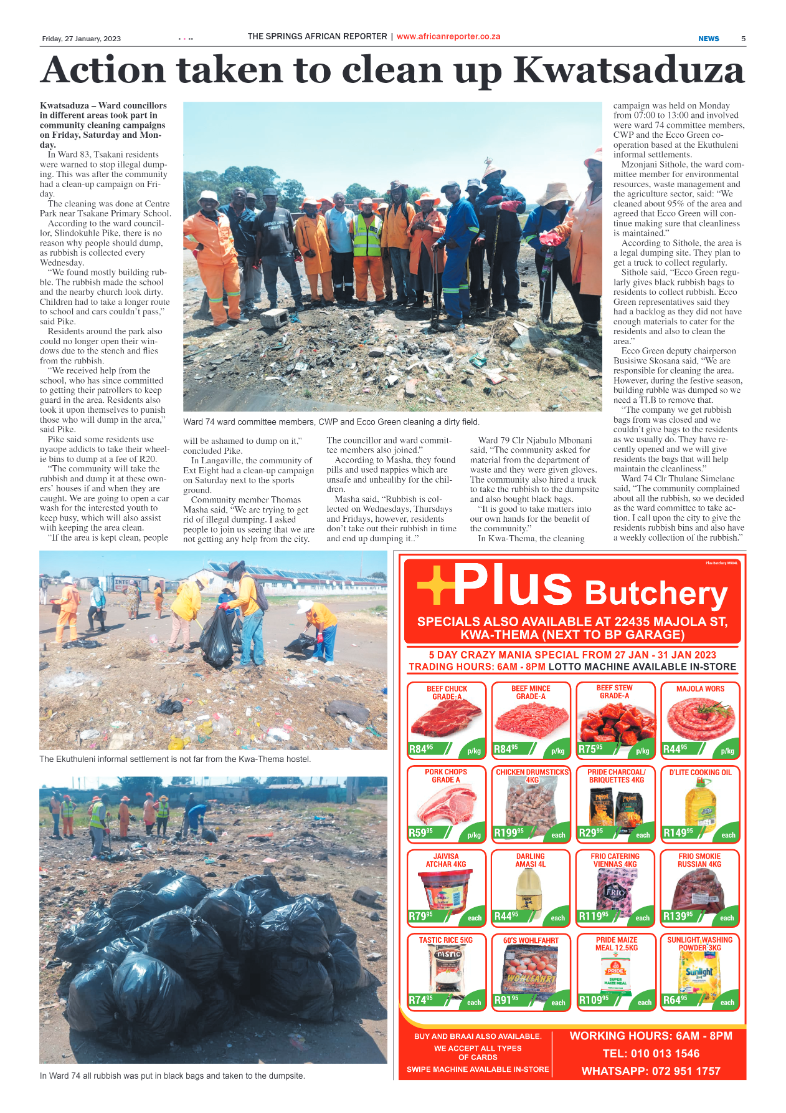 African Reporter 27 January 2023 page 5