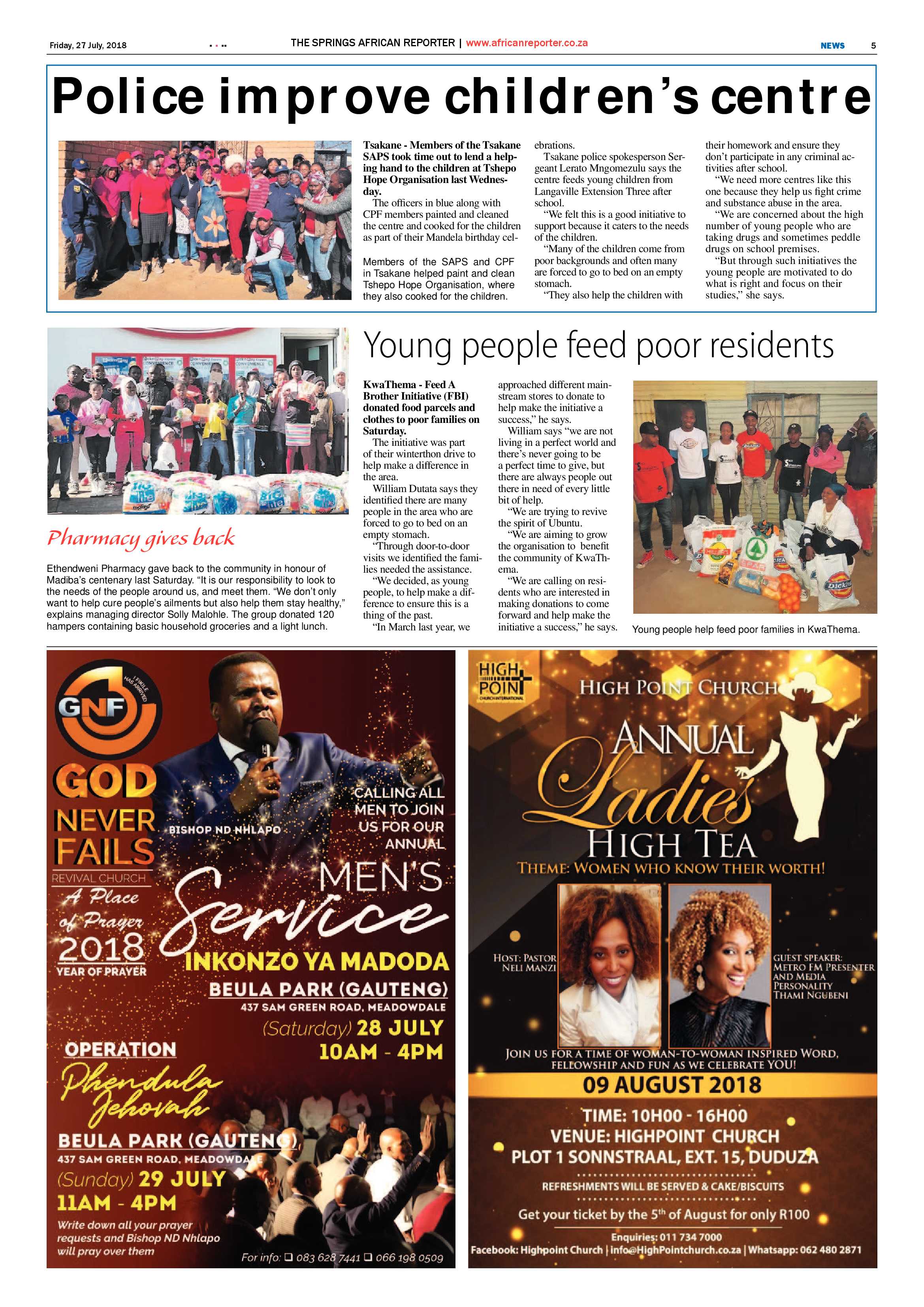 African Reporter 27 July 2018 page 5