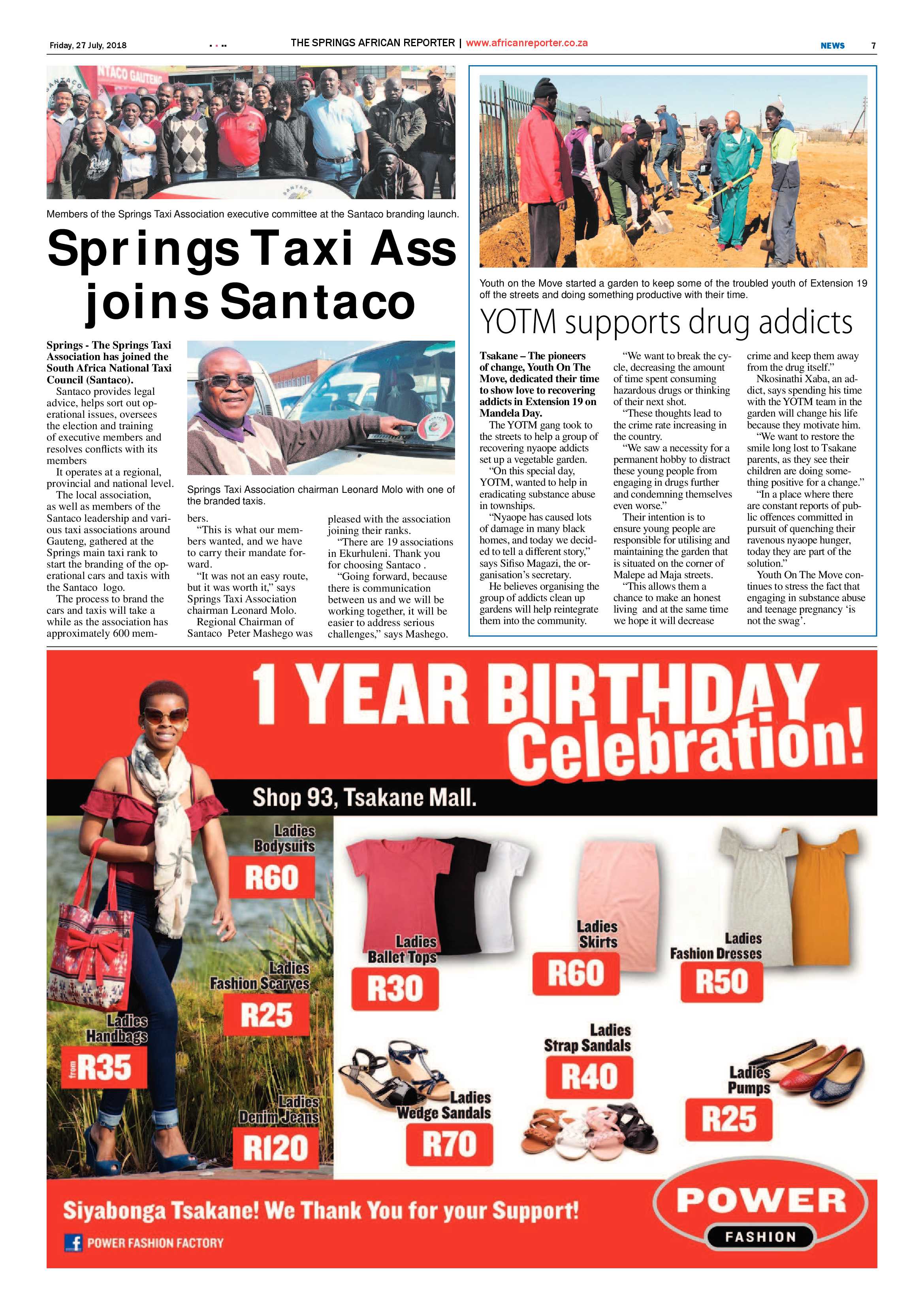 African Reporter 27 July 2018 page 7