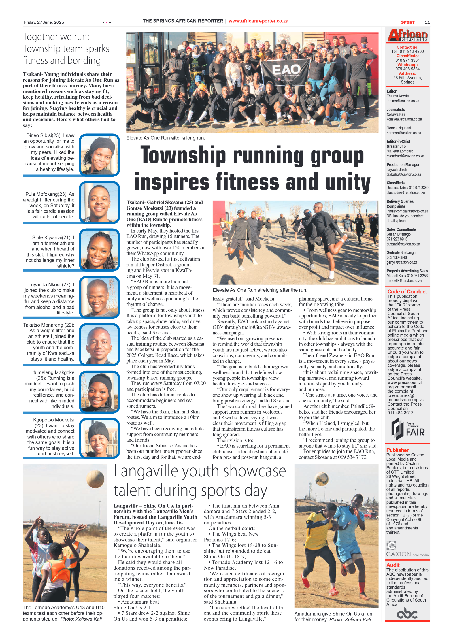 African Reporter 27 June 2025 page 11