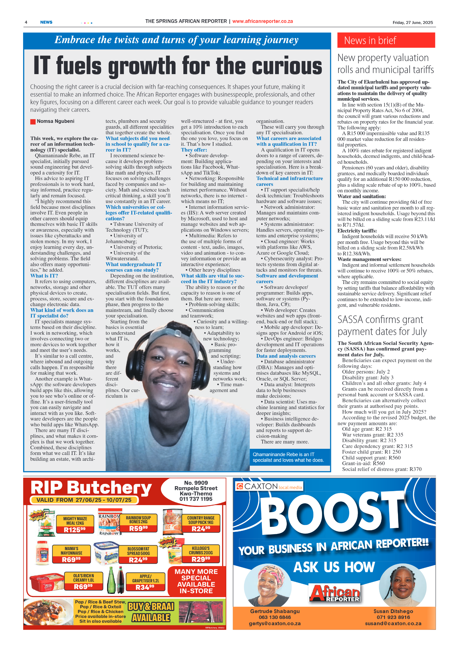 African Reporter 27 June 2025 page 4