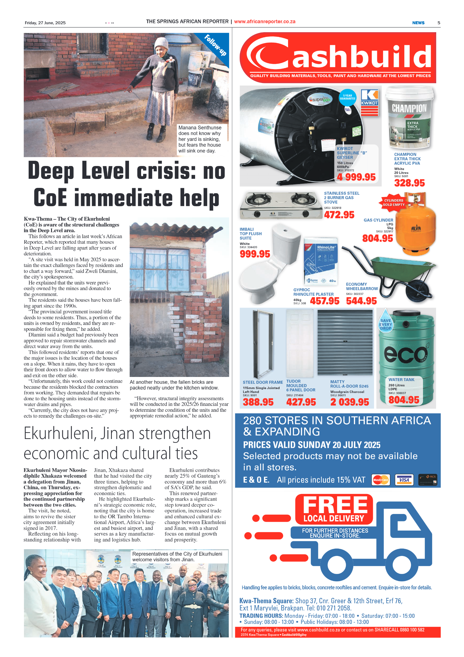 African Reporter 27 June 2025 page 5