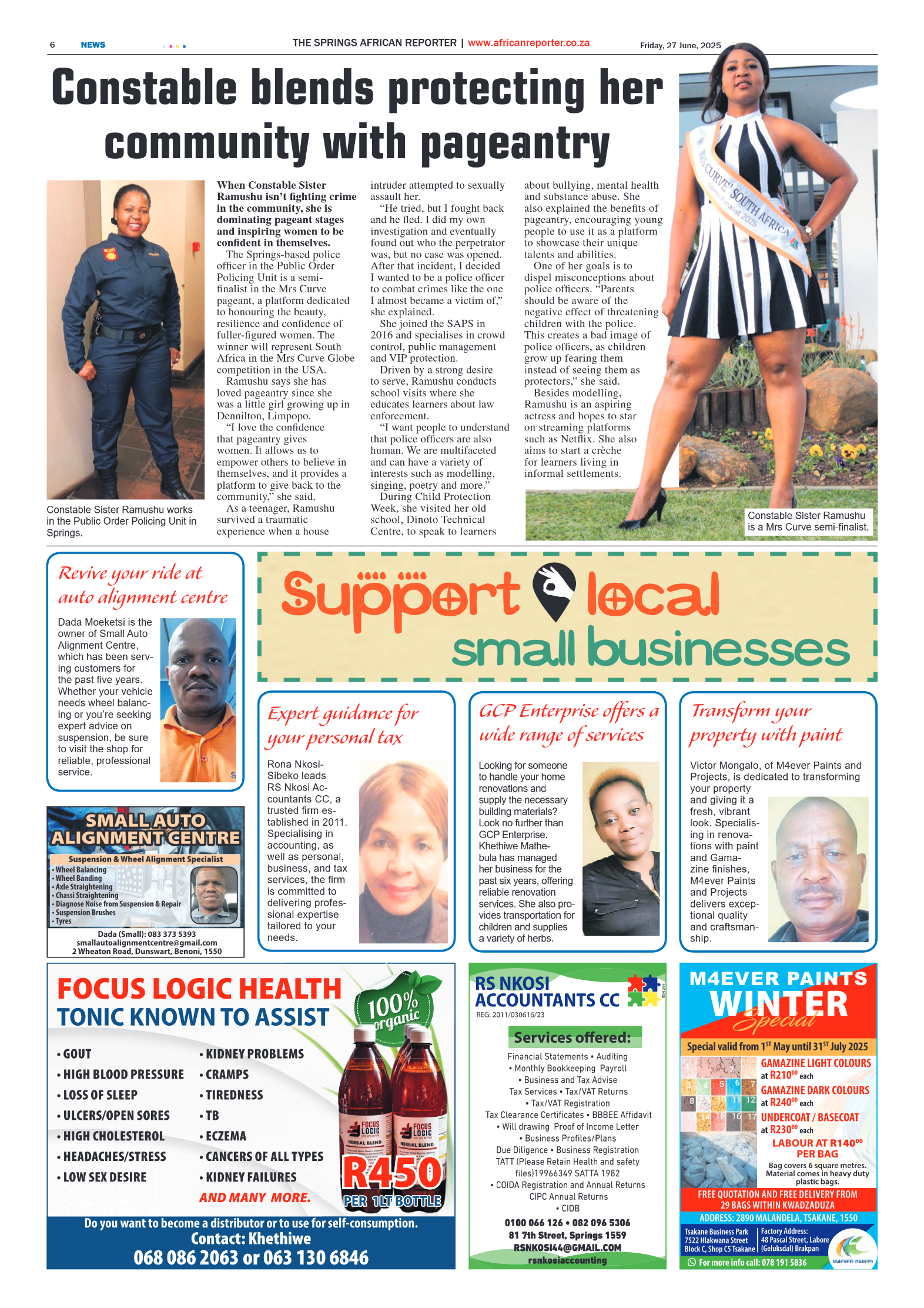 African Reporter 27 June 2025 page 6