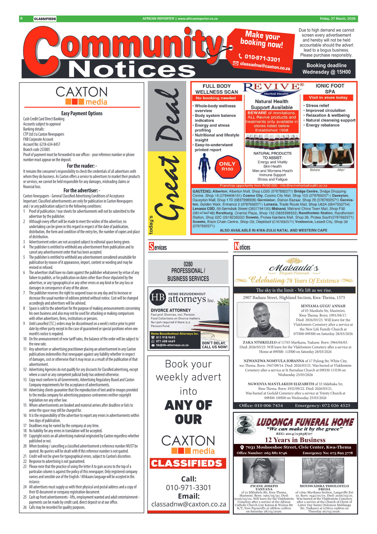 African Reporter 27 March 2026 page 8