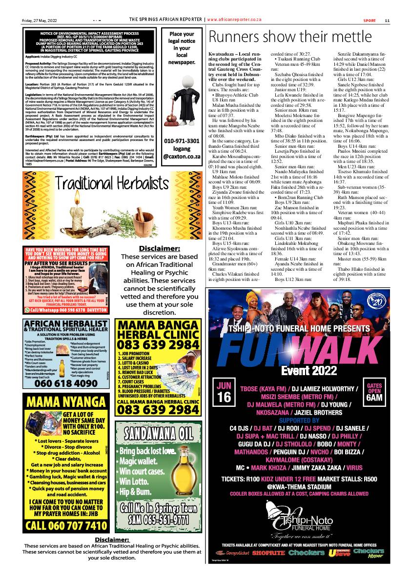 African Reporter 27 May 2022 page 11