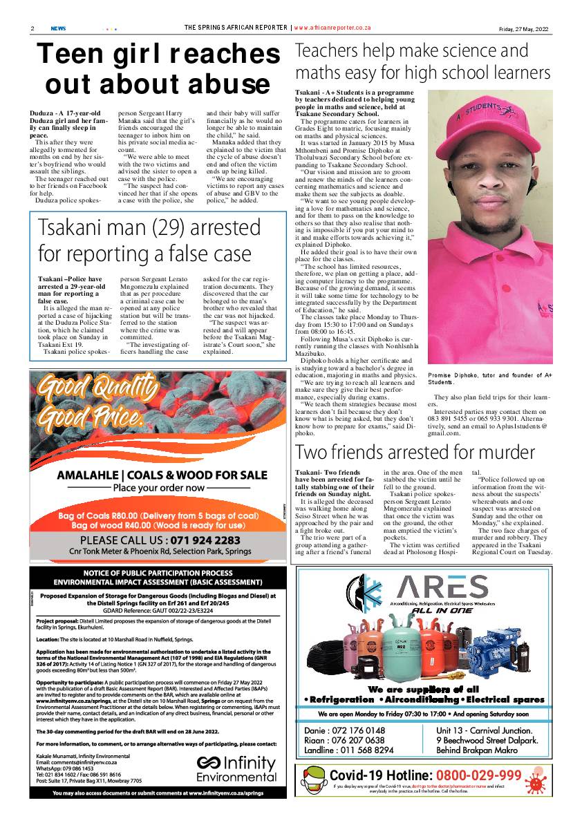 African Reporter 27 May 2022 page 2