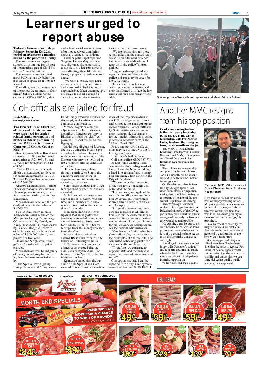 African Reporter 27 May 2022 page 3