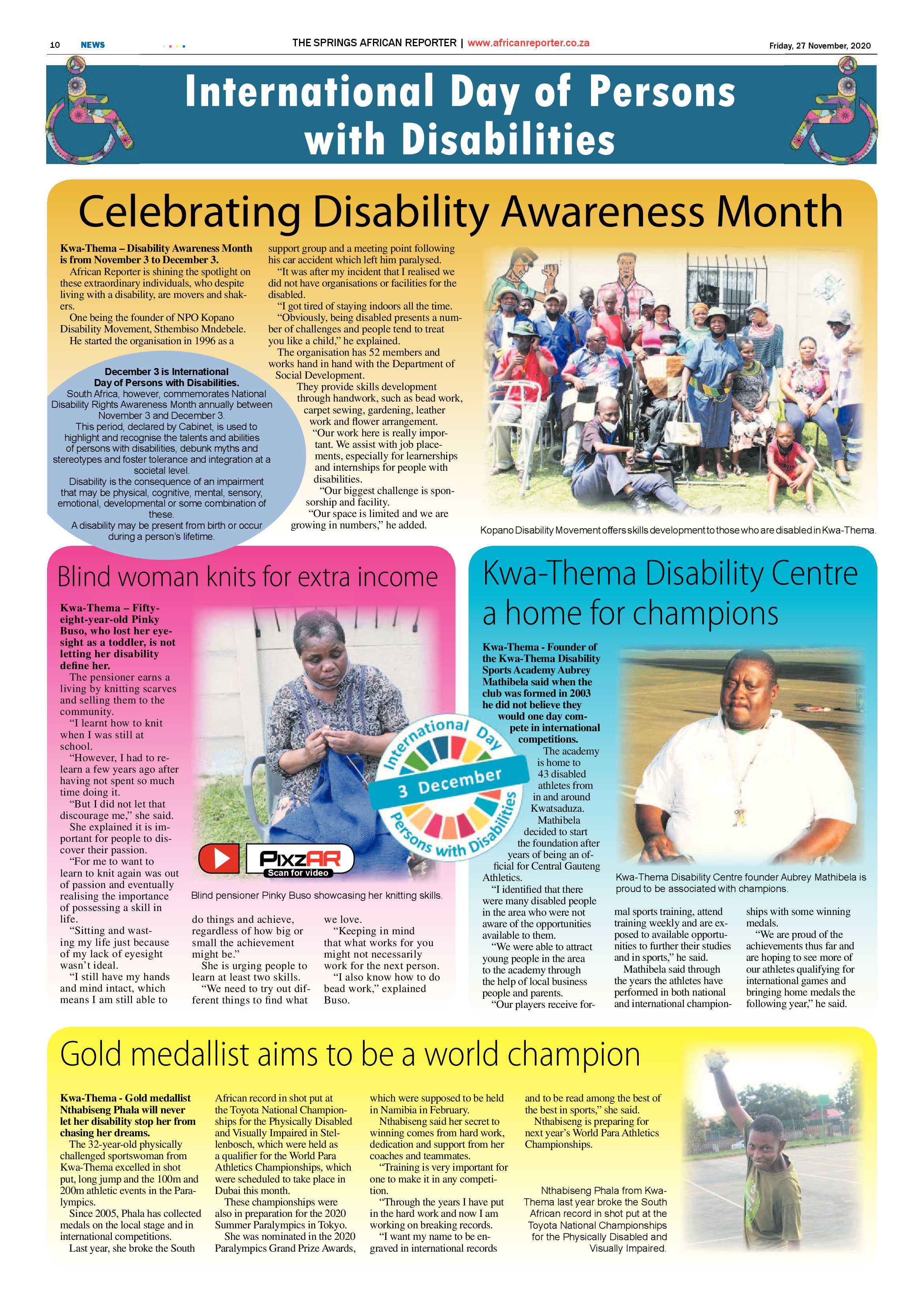 African Reporter 27 November 2020 page 10