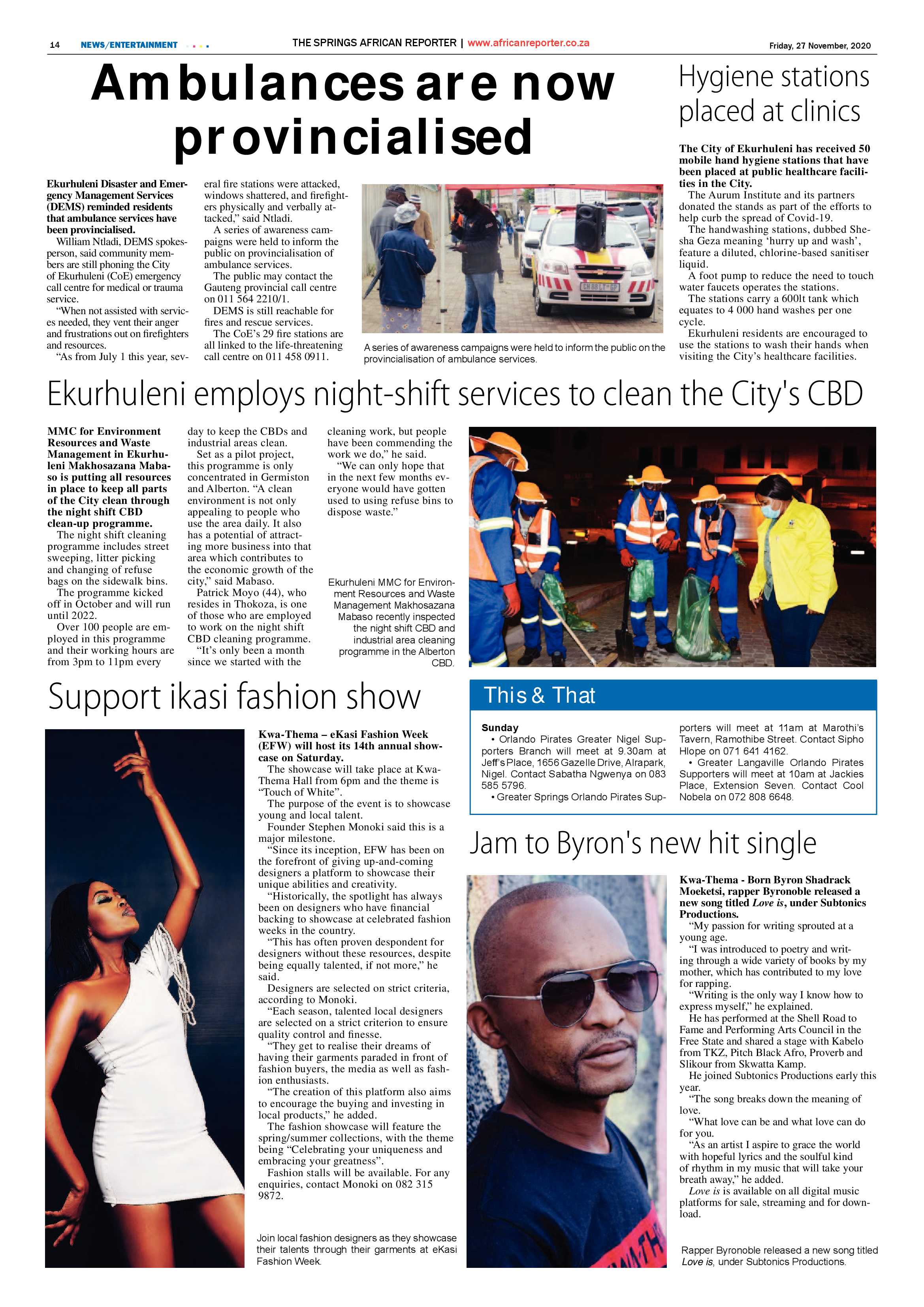 African Reporter 27 November 2020 page 14