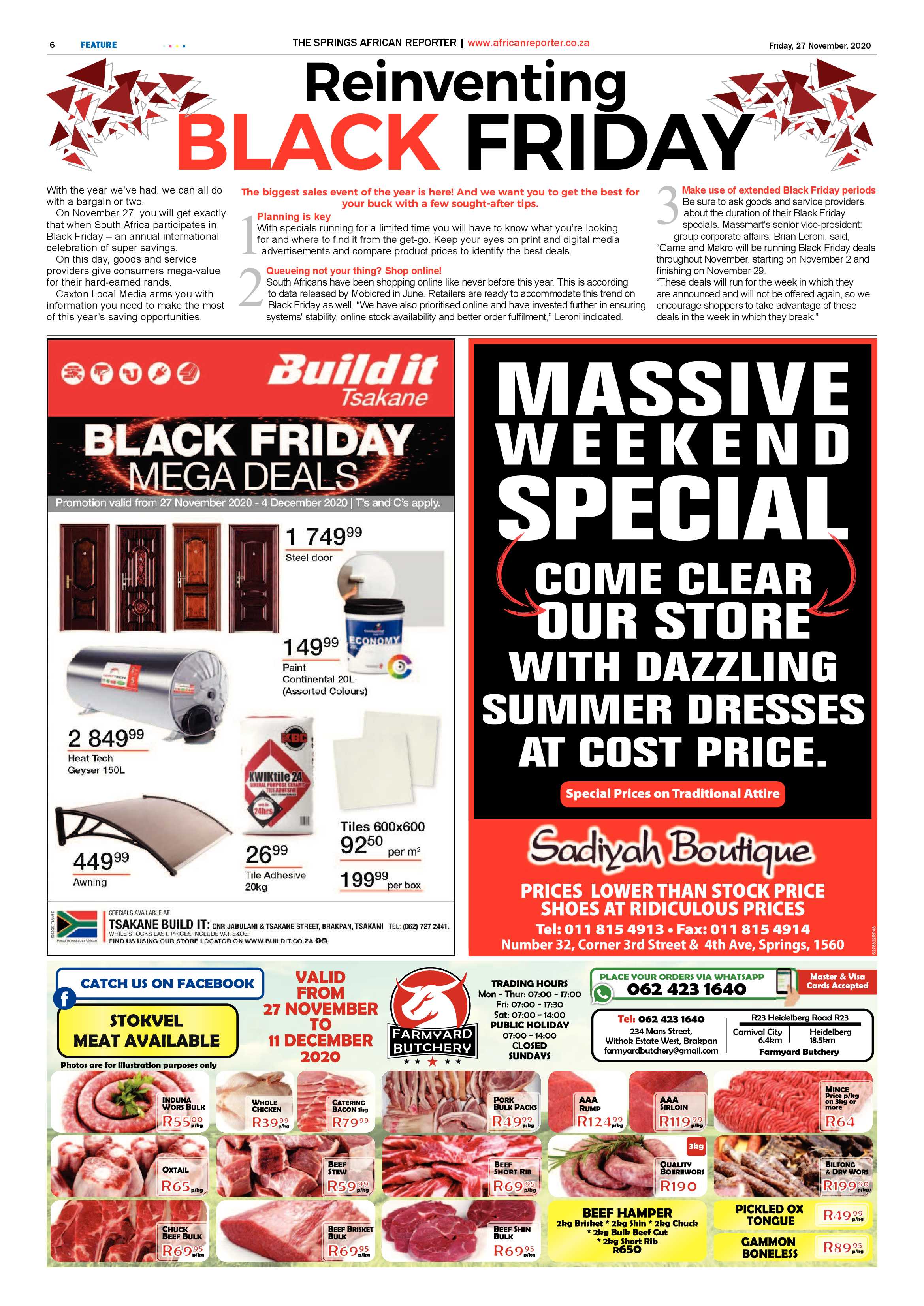 African Reporter 27 November 2020 page 6