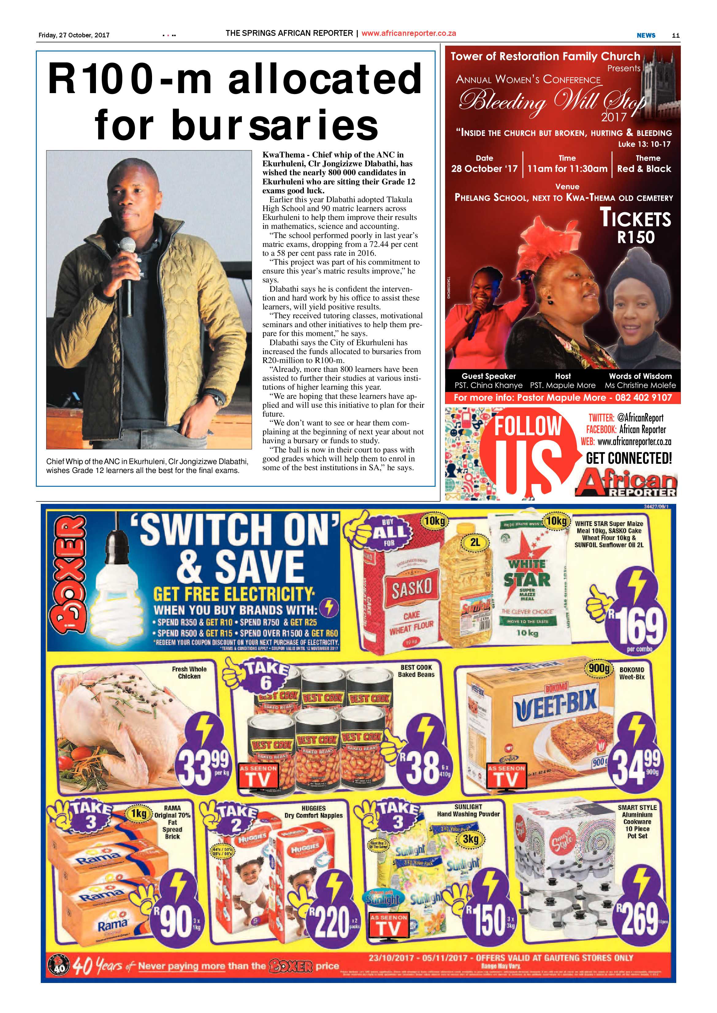 African Reporter 27 October 2017 page 11
