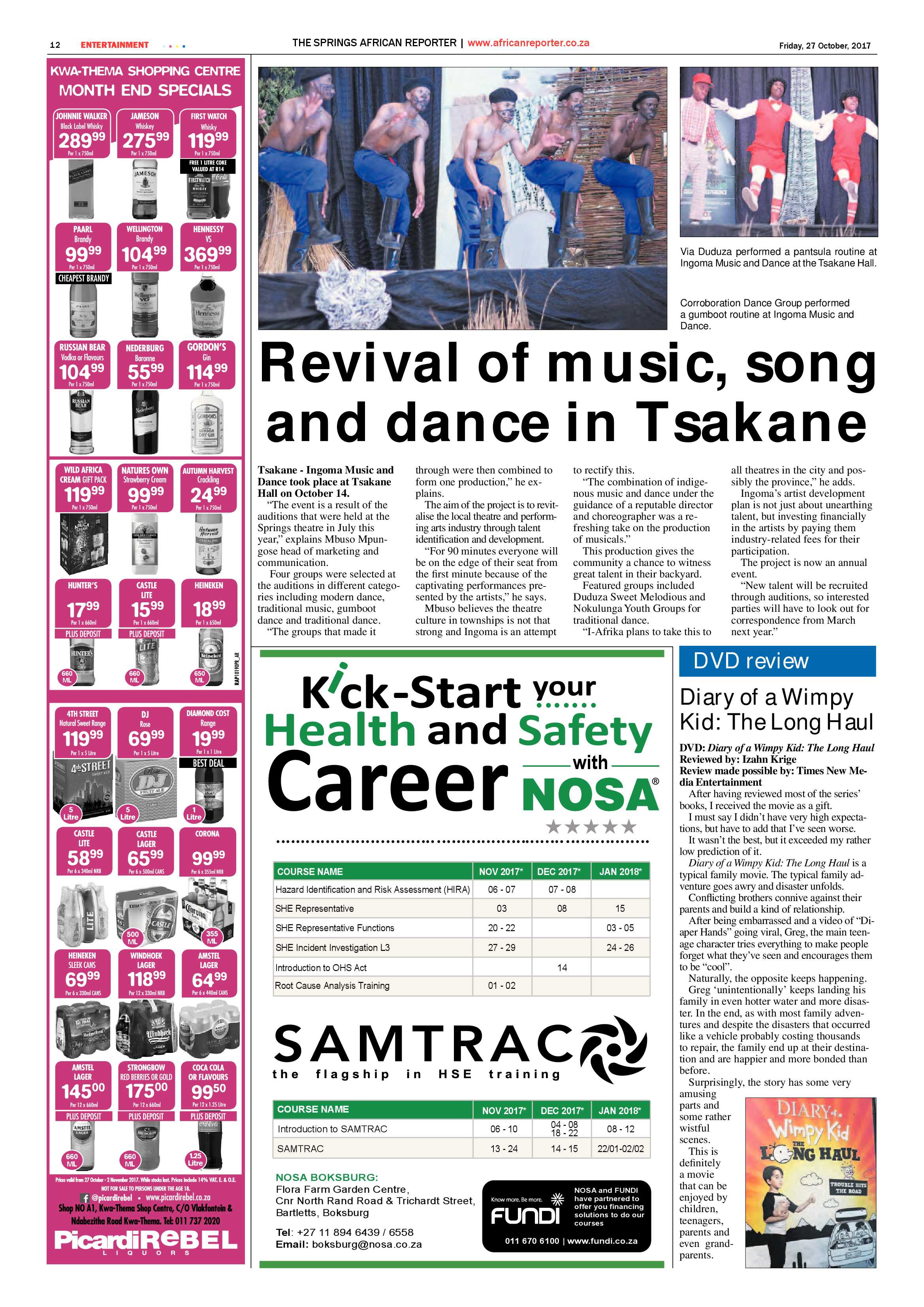 African Reporter 27 October 2017 page 12
