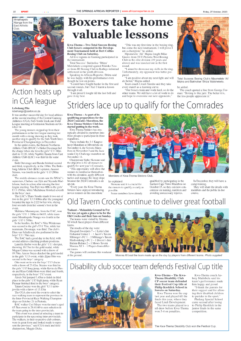 African Reporter 27 October 2023 page 10