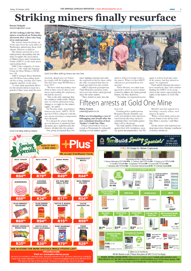 African Reporter 27 October 2023 page 3