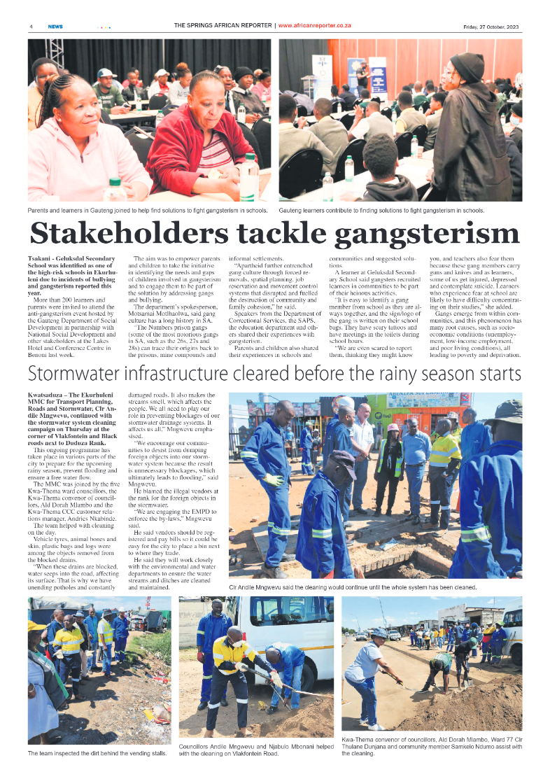African Reporter 27 October 2023 page 4