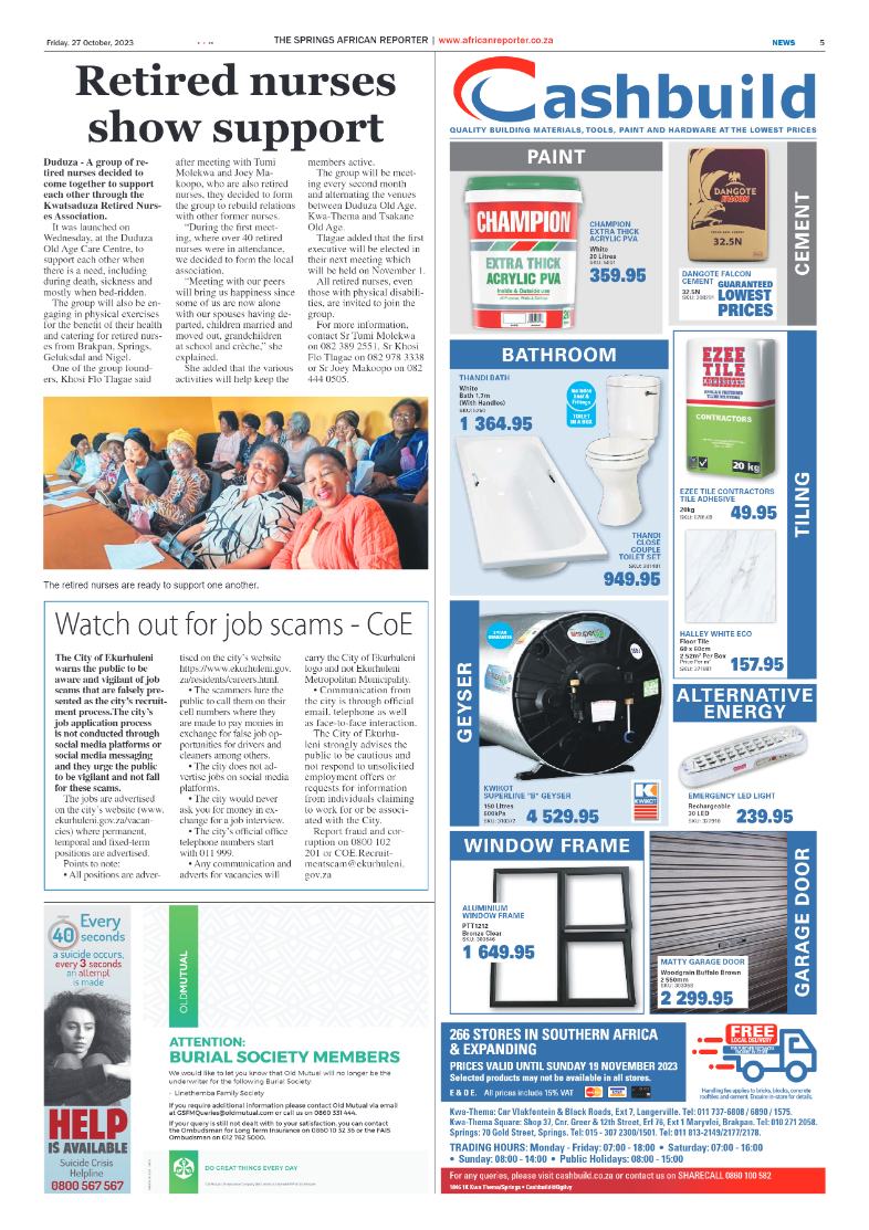 African Reporter 27 October 2023 page 5