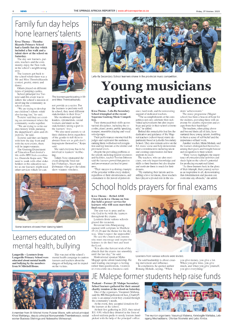 African Reporter 27 October 2023 page 6