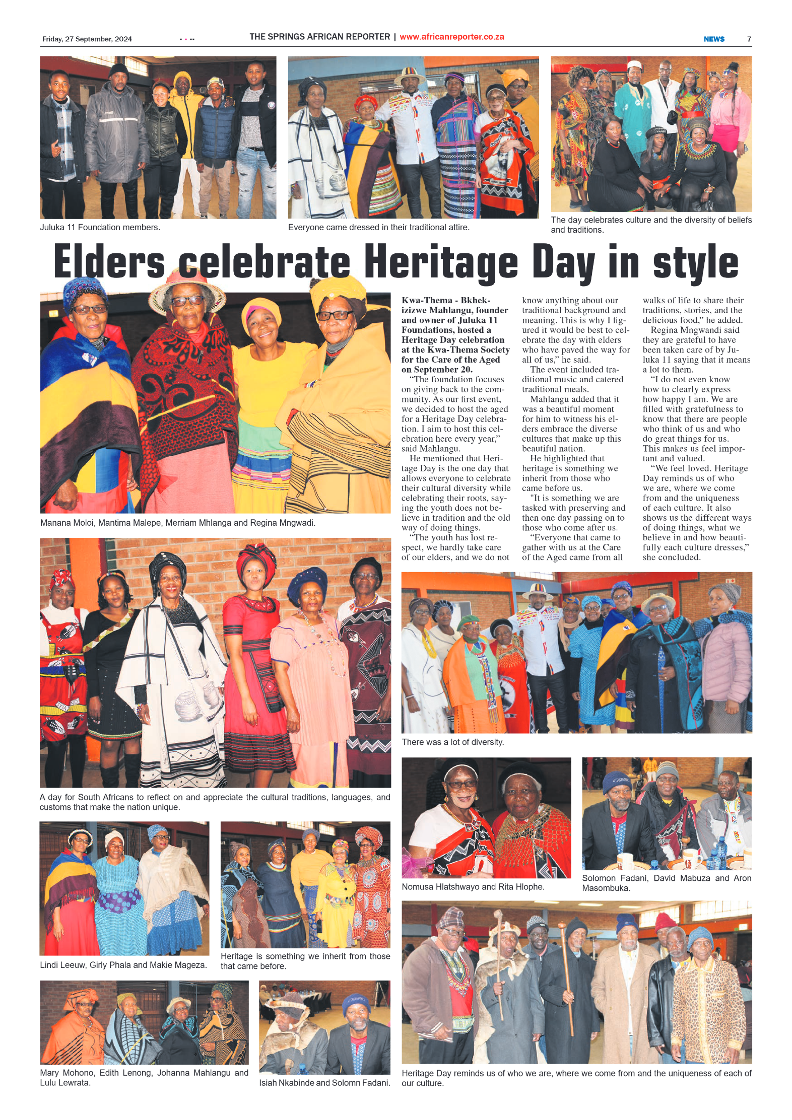 African Reporter 27 September 2024 page 7