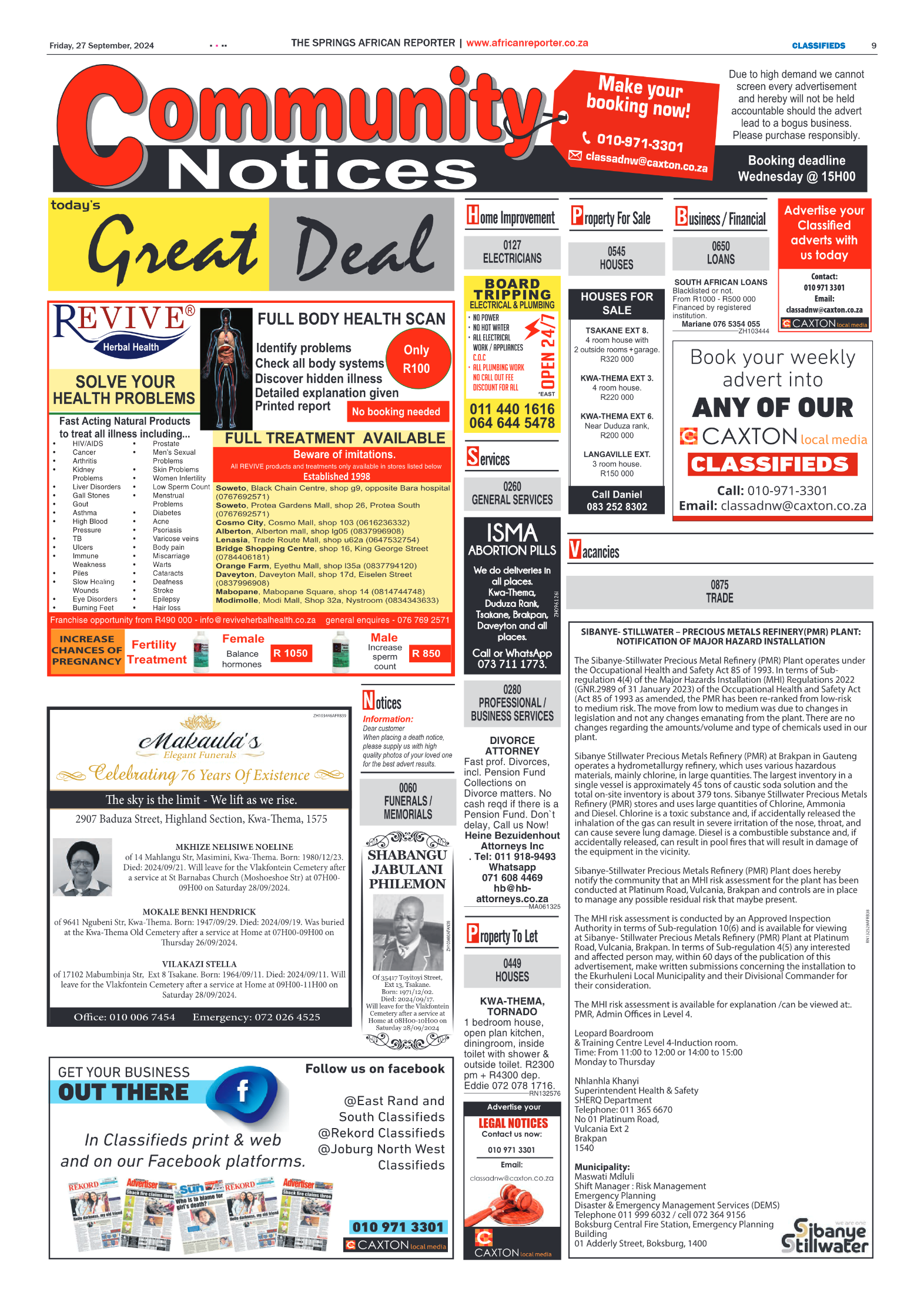 African Reporter 27 September 2024 page 9