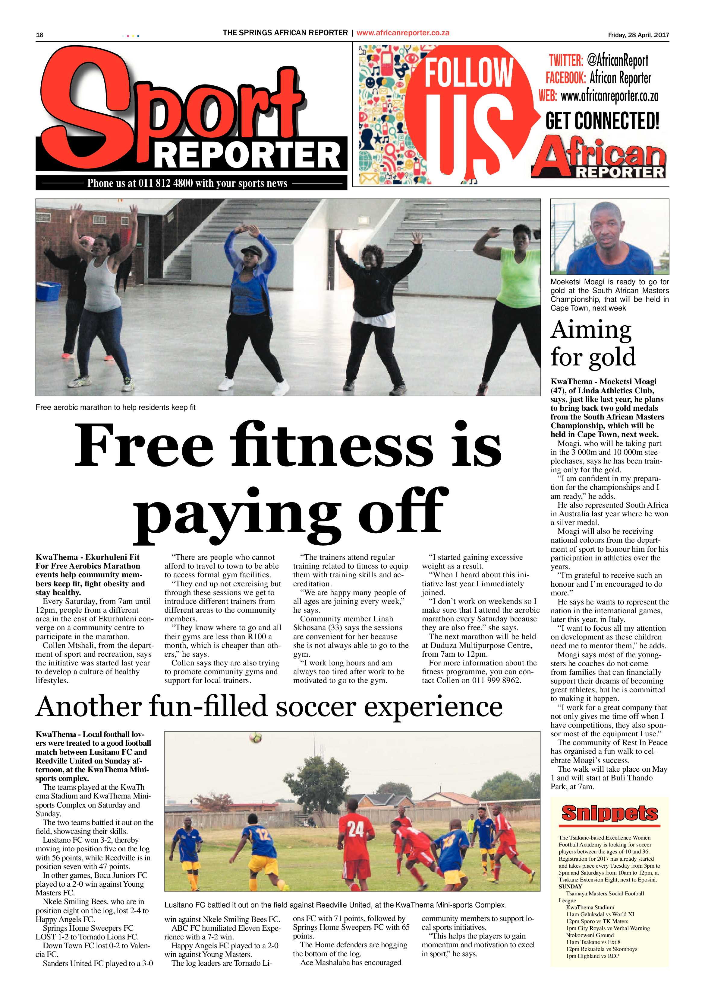 African Reporter 28 April 2017 page 16