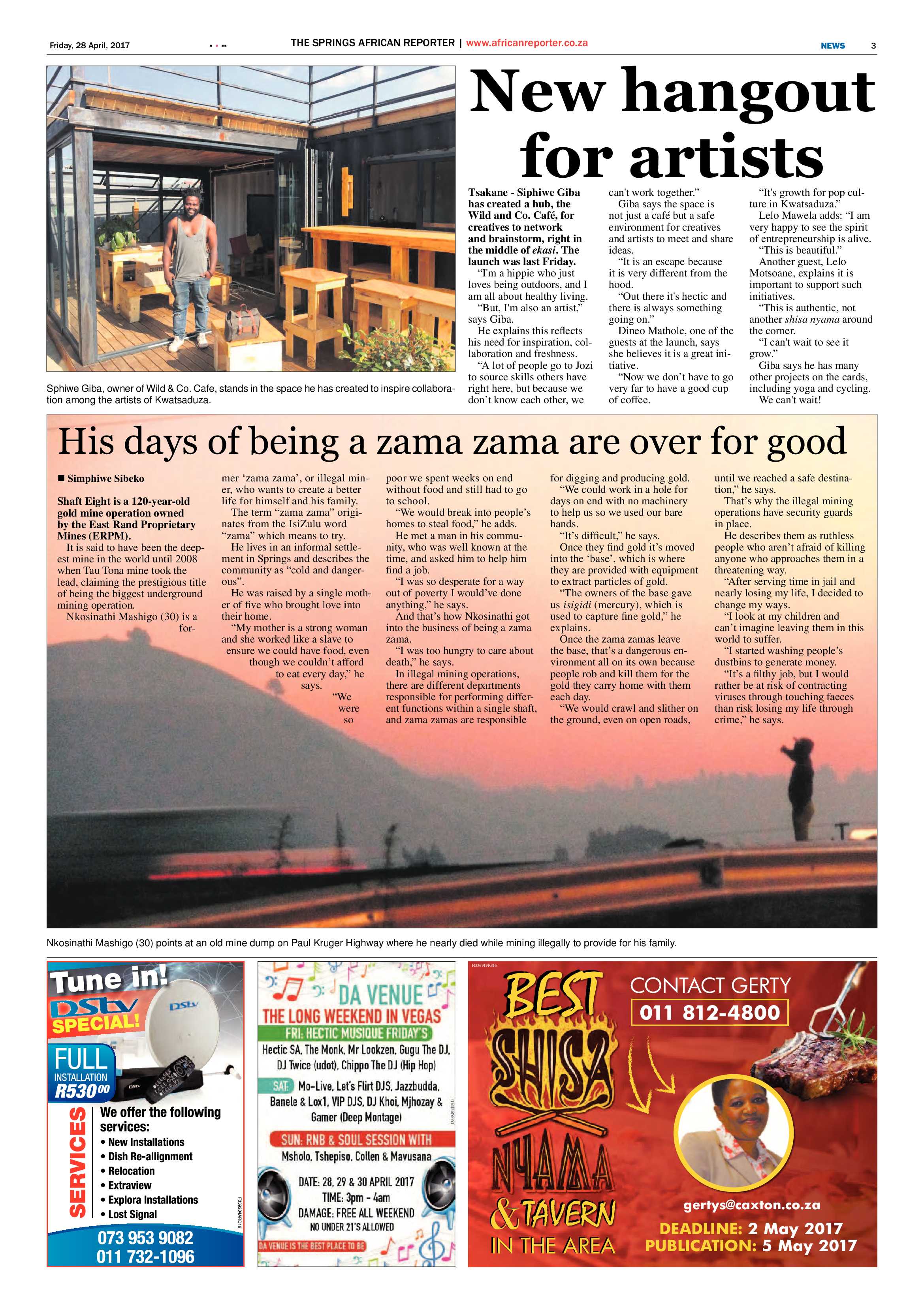 African Reporter 28 April 2017 page 3