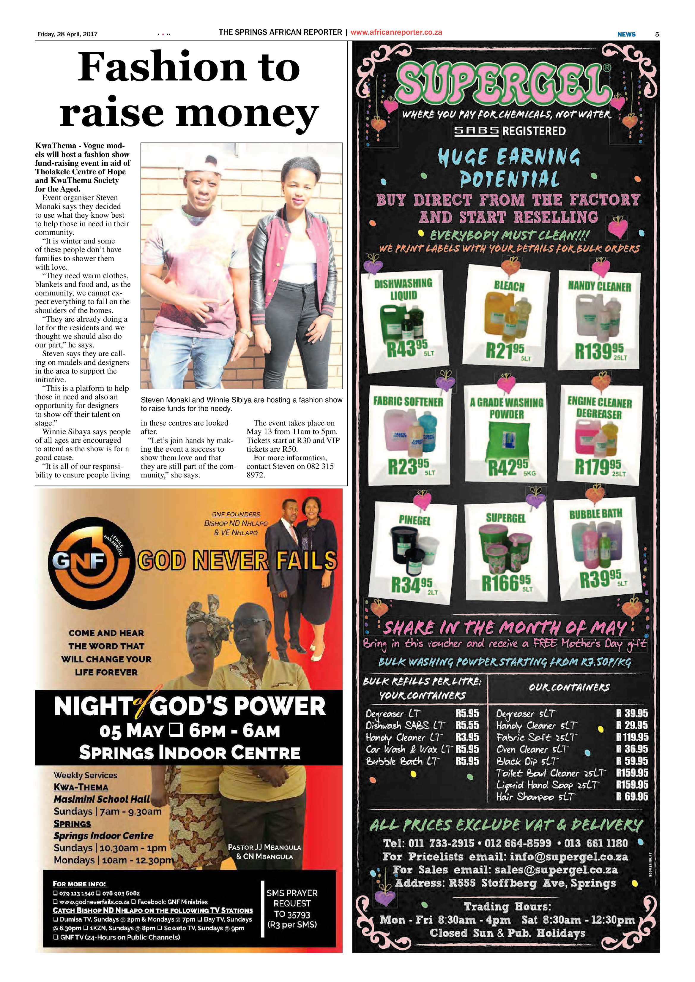 African Reporter 28 April 2017 page 5