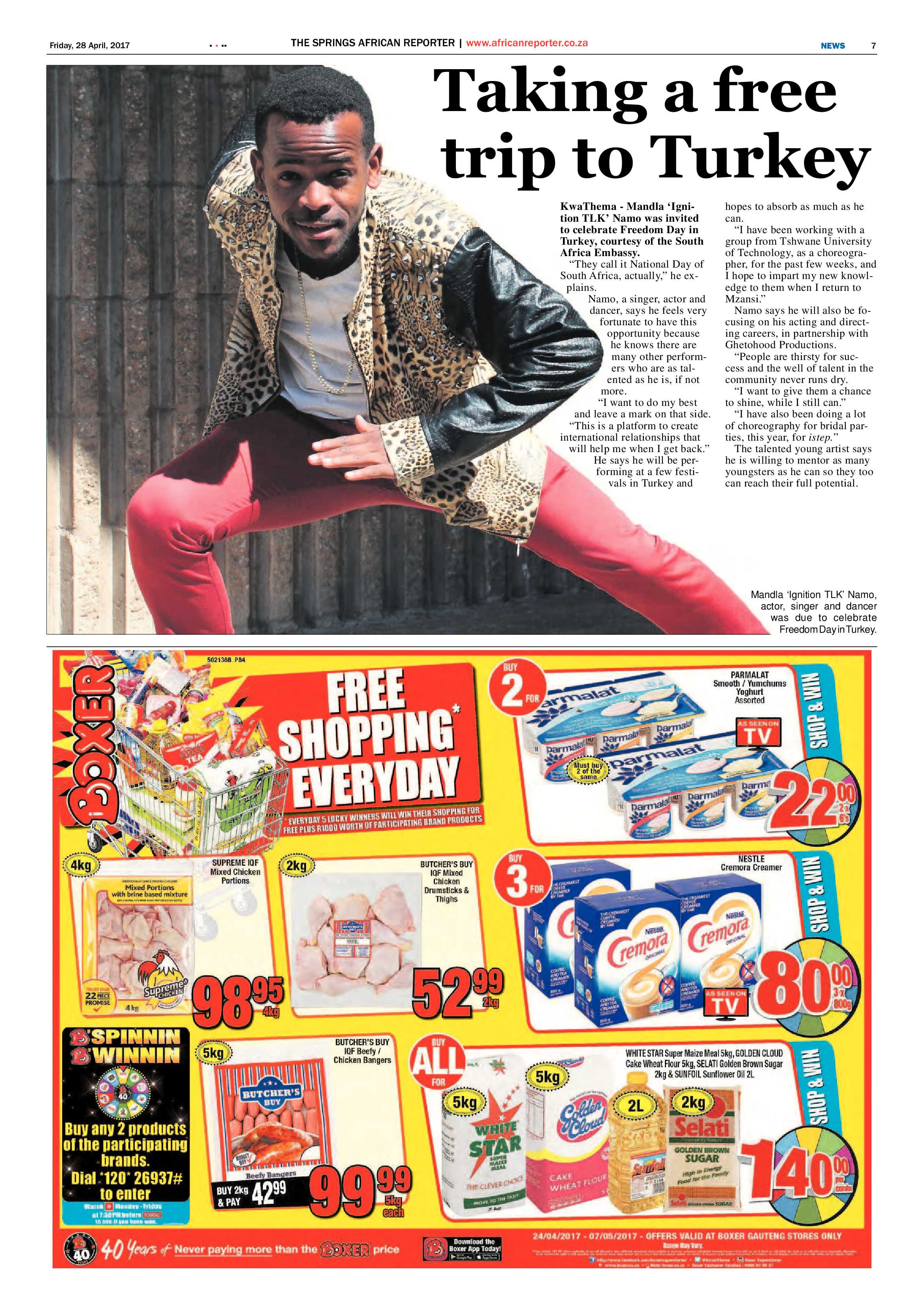 African Reporter 28 April 2017 page 7