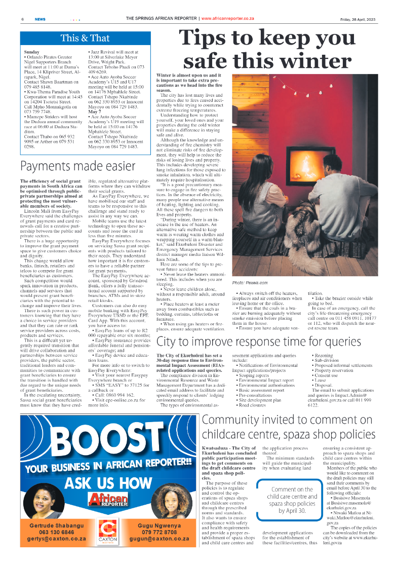 African Reporter 28 April 2023 page 6